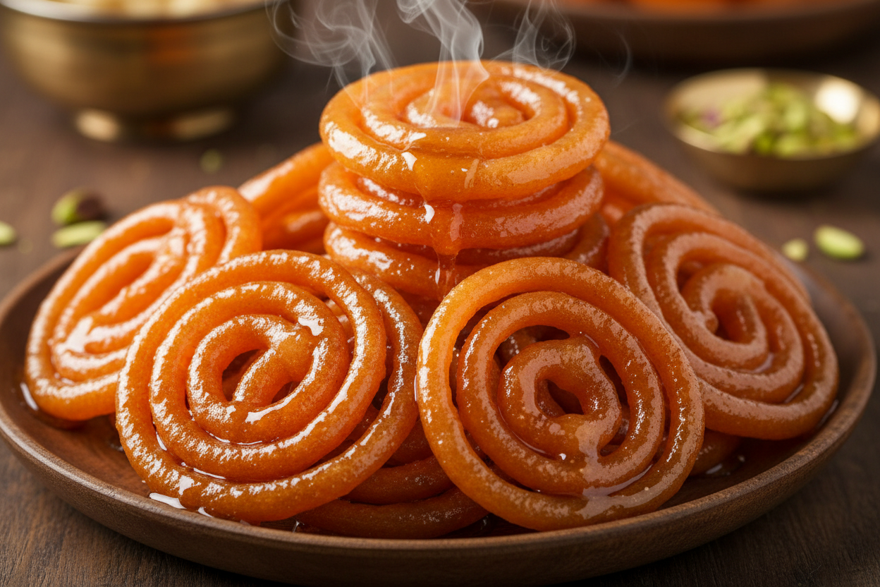 ✨ 1 KG ka Hot, Crispy, aur Juicy Sweet Treat! Yeh Jalebi ka selection Best Supplier ki taraf se curated kiya gaya hai, ensuring maximum freshness aur perfect crunch. Jalebi India aur Pakistan ki ek mashhoor sweet hai, jise maida ke batter ko pretzel-like spiral shapes mein deep-fry karke cardamom-flavored sugar syrup (chaashni) mein soak kiya jata hai. Crispy on the outside, juicy on the inside, aur garma-garam khane mein lajawab!



⚠️ Delivery Note



This product is sourced from the Best Available Suppli