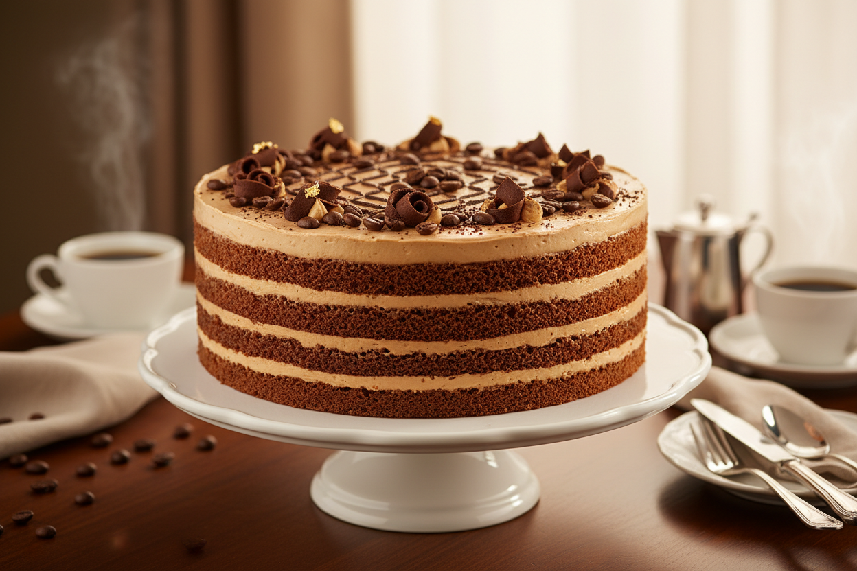 ✨ 2.2 LBS ka Aromatic Coffee Delight! Yeh Avari Hotel ka signature Coffee Cake hai. Moist, soft sponge layers, jise rich, aromatic coffee-flavored cream ya buttery frosting se generously layered kiya gaya hai. Rich, aromatic, indulgent, aur har coffee fan ke liye ek perfect treat!

⚠️ Delivery Note

This product is available for delivery in Lahore only.

🎁 Includes:

2.2 LBS (Approx. $1.0 \text{ kg}$) of soft, coffee-infused sponge cake.

Rich coffee-flavored cream/frosting.

From Avari Hotel Lahore
