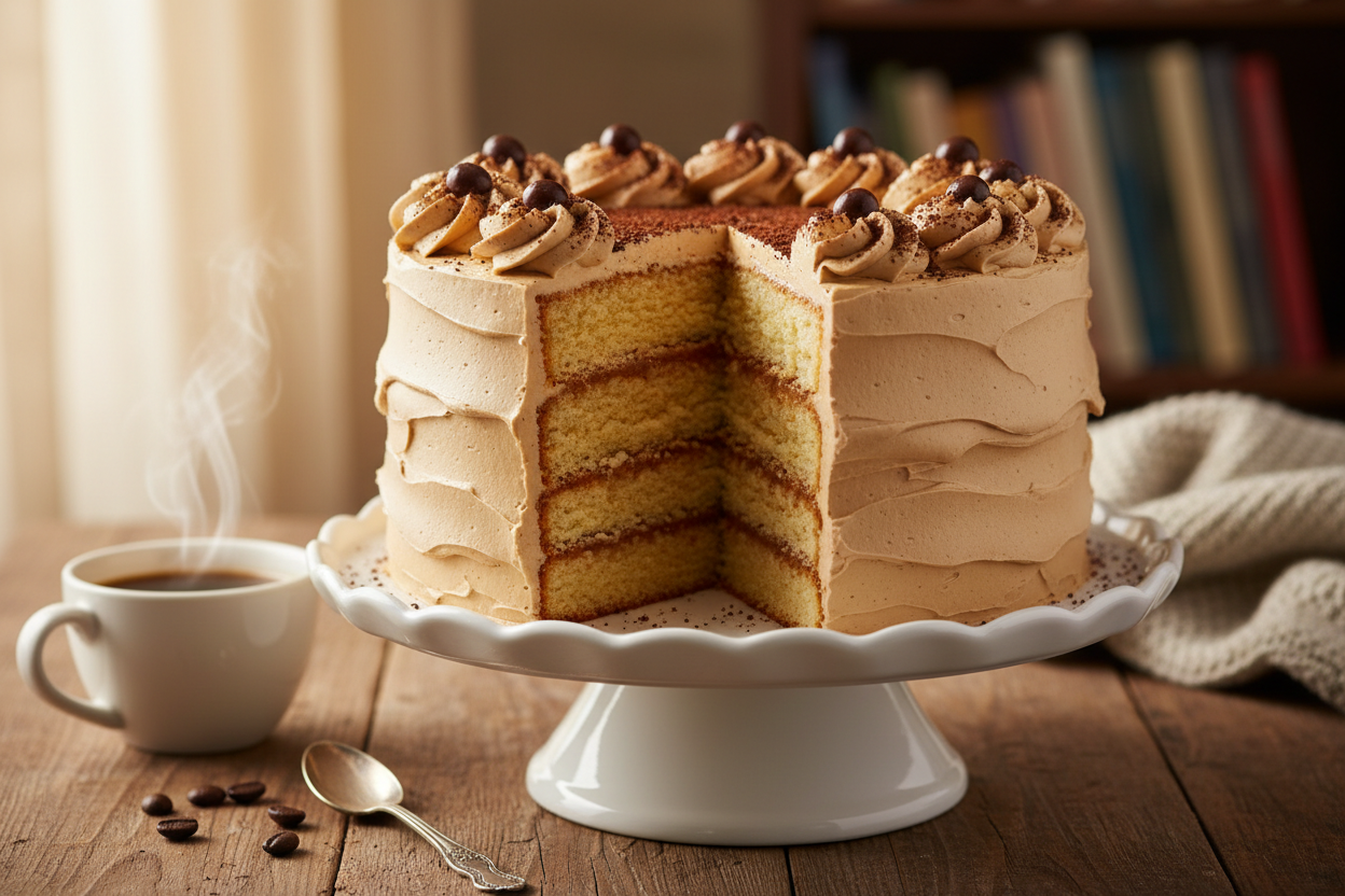 ✨ 2.2 LBS ka Aromatic Coffee Delight! Yeh Kitchen Cuisine (Islamabad/Pindi) ka classic Coffee Cake है.1 Moist, soft sponge layers, jise rich, aromatic coffee-flavored cream ya smooth buttercream frosting se generously layered kiya gaya hai. Iska deep coffee flavor aur soft texture ise coffee lovers ke liye perfect banata hai. Soft, moist, aromatic, aur har choti gathering ke liye ek comforting treat!





⚠️ Delivery Note



This product is available for delivery in Islamabad / Rawalpindi (ISB/PINDI) only.
