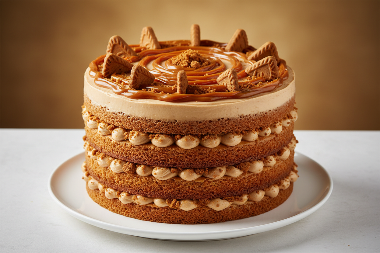 ✨ 2.2 LBS ka Biscoff Sensation! Yeh Ramada Hotel ka popular Lotus Cake hai. Isme moist sponge layers ko creamy Biscoff spread aur crunchy Lotus Biscoff cookies ki generous filling se layered kiya gaya hai. Upar se thick, caramelized Lotus drizzle hoti hai. Creamy, soft, indulgent, aur har Lotus fan ke liye ek treat!

⚠️ Delivery Note

This product is available for delivery in Lahore only.

🎁 Includes:

2.2 LBS (Approx. $1.0 \text{ kg}$) of moist cake.

From Ramada Hotel Lahore
