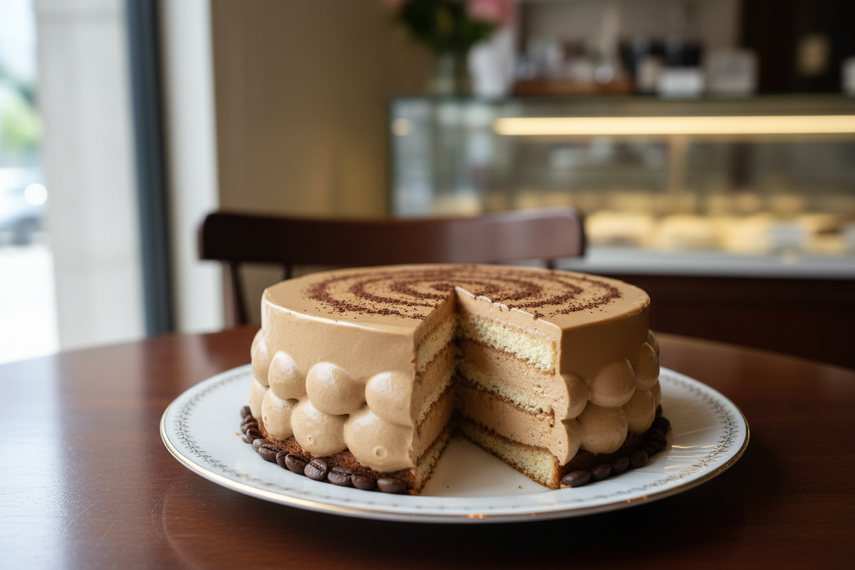 2.2 LBS ka Coffee Mousse Cake—bohat hi halka aur creamy! Coffee ke zaiqe ka airy aur silky mousse isko ek ajeeb sa nazuk maza deta hai. Yeh cake un logon ke liye behtareen hai jo rich, lekin light-textured dessert pasand karte hain.

🎁 Includes:

2.2 LBS (Approx. 1 kg) of light cake with coffee mousse filling
Extremely smooth and airy texture
Elegant presentation with a coffee finish
Free custom message piping
FROM Hob Nob Cafe Karachi
