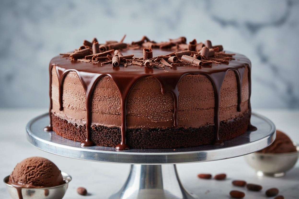 🍫 2.2 LBS ka Cool Chocolate Indulgence! Yeh cake Kitchen Cuisine ka rich, chilled delight hai. Isme hai chocolate sponge base ke upar smooth, creamy, aur decadent chocolate ice cream ki thick layer. Upar se bhi rich chocolate ganache ya shavings. Smooth, creamy, aur garmi mein ek dam perfect!

⚠️ Delivery Note

This product is available for delivery in Lahore, Islamabad, and Rawalpindi only.

🎁 Includes:

From Kitchen Cuisine Lahore
