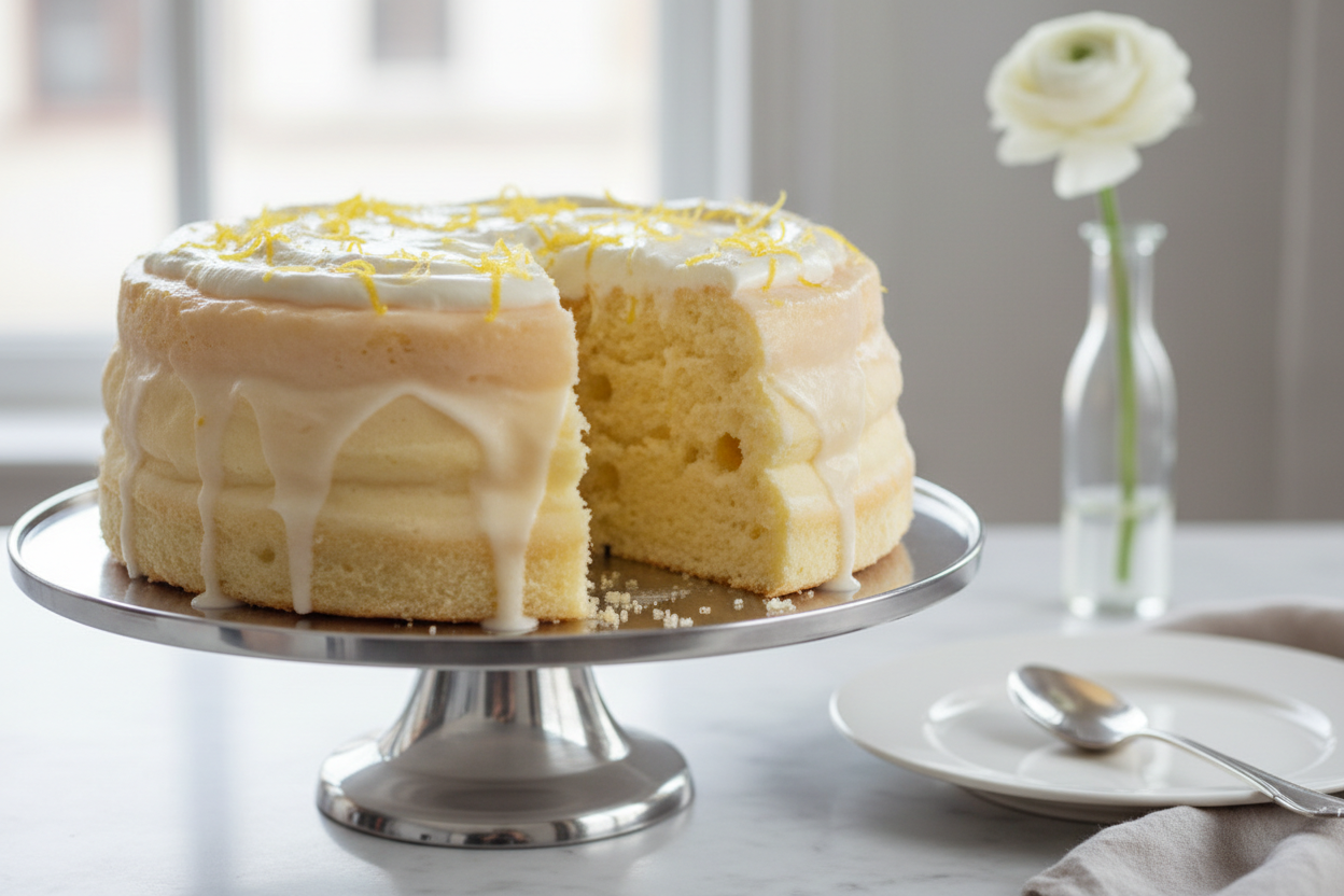 🌬️ 2.2 LBS ka Feather-Light, Airy Delight! Yeh Kitchen Cuisine (Islamabad/Pindi) ka special Chiffon Cake hai. Chiffon cake apni extra light, fluffy, aur airy texture ke liye jaana jaata hai, jo sponge cake se bhi zyada soft hota hai.1 Isse aksar light vanilla ya lemon essence ke saath banaya jata hai aur whipped cream ya light glaze se cover kiya jata hai. Softest aur lightest option, perfect for sensitive palates!





⚠️ Delivery Note



This product is available for delivery in Islamabad / Rawalpindi (I