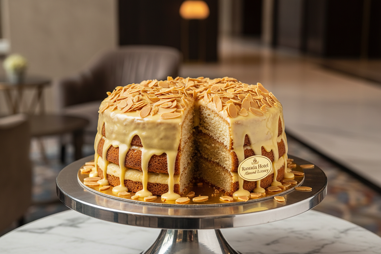 ✨ 2.2 LBS ka Nutty, Aromatic Delight! Yeh Ramada Hotel ka classic Almond Cake है. Moist, soft cake layers, jise rich, aromatic almond essence aur toasted almond slivers se bharpoor kiya gaya hai. Aksar light, buttery frosting ya almond glaze se cover kiya jata hai. Soft, nutty, delicious, aur har nut lover ke liye ek elegant treat!

⚠️ Delivery Note

This product is available for delivery in Lahore only.

🎁 Includes:

From Ramada Hotel Lahore
