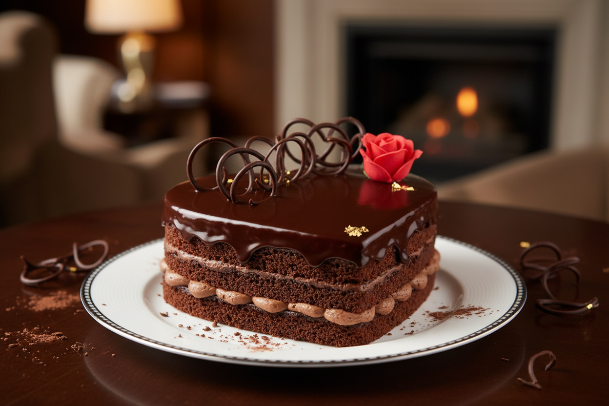💖 2.2 LBS ka Pyar bhara Chocolate Gift! Yeh Ramada Hotel (Islamabad/Pindi) ka special Heart Shape Chocolate Cake hai. Isme moist chocolate sponge layers ko rich chocolate ganache ya smooth frosting se cover kiya jata hai, aur romantic dil ki shape mein beautifully taiyar kiya jata hai. Soft, moist, rich, aur apne khaas ko 'I love you' bolne ka perfect tareeqa!

⚠️ Delivery Note

This product is available for delivery in Islamabad / Rawalpindi (ISB/PINDI) only.

🎁 Includes:

2.2 LBS (Approx. $1.0 \text{ kg