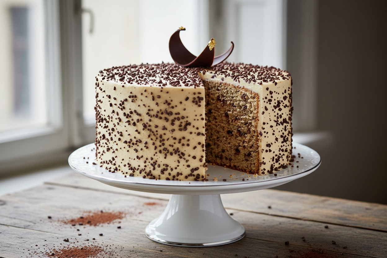 🎨 2.2 LBS ka Visually Stunning Delight! Yeh Kitchen Cuisine ka unique cake hai. Moist, tender sponge (often vanilla or light chocolate) ko tiny chocolate flecks ya speckles se loaded kiya gaya hai, jo use ek khoobsurat aur delicious texture dete hain. Bahar se smooth frosting aur upar se bhi speckled/sprinkled finish. Visually appealing aur har bite mein chocolate ka mazza!

⚠️ Delivery Note

This product is available for delivery in Lahore, Islamabad, and Rawalpindi only.
From Kitchen Cuisine Lahore
