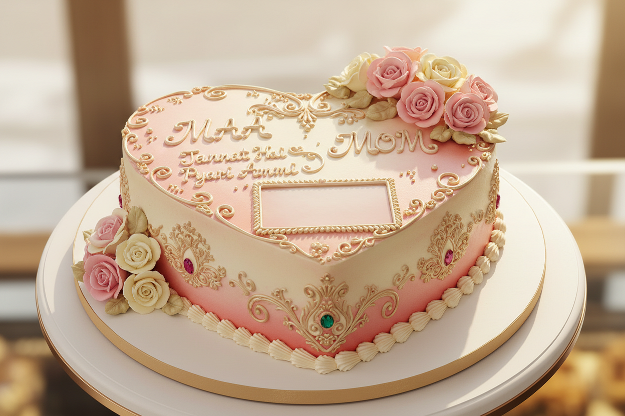 2.2 LBS ka yeh dil se bana cake apni pyaari Ammi (Mom) ke liye! Iski design Maa ke pyaar aur qurbani ko salam karti hai. Unke pasand ka flavor (jaise Almond, Strawberry, ya Black Forest) chun kar unko yeh dil-chhoone-wala tohfa dein.

🎁 Includes:

2.2 LBS (Approx. 1 kg) of cake with a custom "MAA/MOM" theme
Design tailored for Mother's Day or Mom's Birthday
Free custom message piping
From Ideal Bakery Karachi
