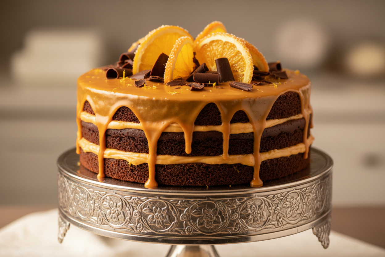 🍫 2.2 LBS ka Zesty Chocolate Delight! Yeh cake Chocolate aur Orange ke classic combination ko perfect balance karta hai. Moist chocolate sponge layers, jise fresh orange zest se infused kiya gaya hai, aur upar hai smooth orange-flavored chocolate ganache. Rich, soft, aromatic, aur har bite mein citrus ka kick!

⚠️ Delivery Note

This product is available for delivery in Lahore, Islamabad, and Rawalpindi only.

🎁 Includes:

2.2 LBS (Approx. $1.0 \text{ kg}$) of moist chocolate 
From Kitchen Cuisine Lahore
