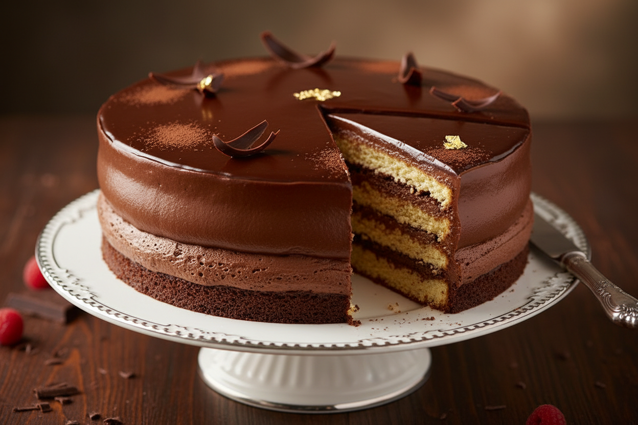 ✨ 2.5 LBS ka Feather-Light Indulgence! Yeh Layers Bakery ka special Mousse Cake hai. Moist sponge layers ke beech mein feathery-light aur rich chocolate mousse ki thick filling hoti hai. Upar se glossy glaze ya cocoa powder se finish kiya gaya hai. Smooth, creamy, aur har bite mein irresistible!

⚠️ Delivery Note

This product is available for delivery in Lahore only.

🎁 Includes:

2.5 LBS (Approx. $1.15 \text{ kg}$) of light sponge cake.

From Layers Bake Shop Lahore
