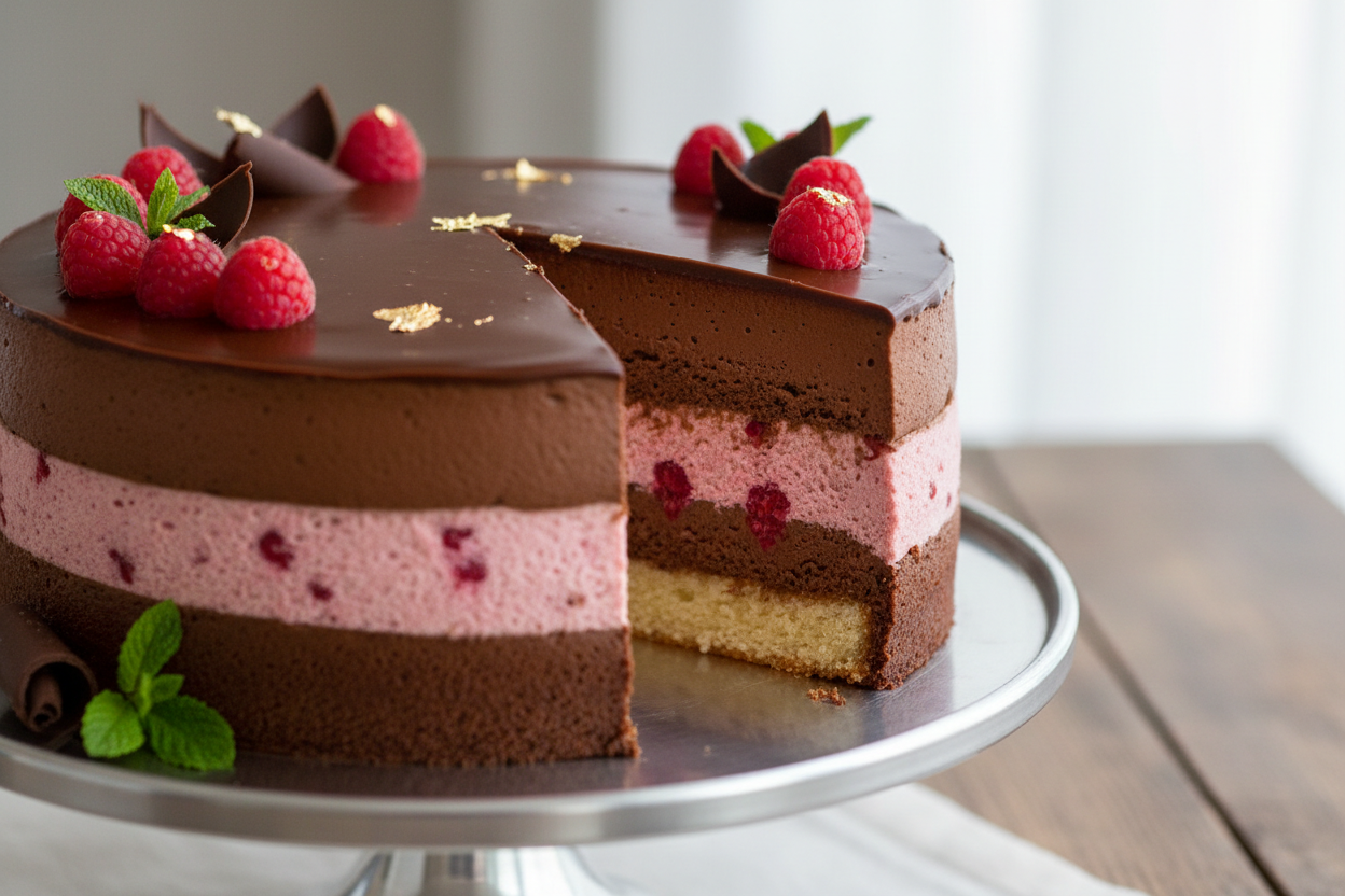 ✨ 2.5 LBS ka Feather-Light, Silky Indulgence! Yeh Layers Bakers (Islamabad/Pindi) ka special Mousse Cake hai. Isme aksar light sponge cake ki base ke upar rich, airy chocolate ya fruit-flavored mousse ki thick, cloud-like layer hoti hai. Yeh cake extremely light, soft, aur smooth hota hai, jo zyada heavy frosting pasand na karne walon ke liye best hai. Soft, creamy, aur heavenly texture!



⚠️ Delivery Note



This product is available for delivery in Islamabad / Rawalpindi (ISB/PINDI) only.



🎁 Includes: