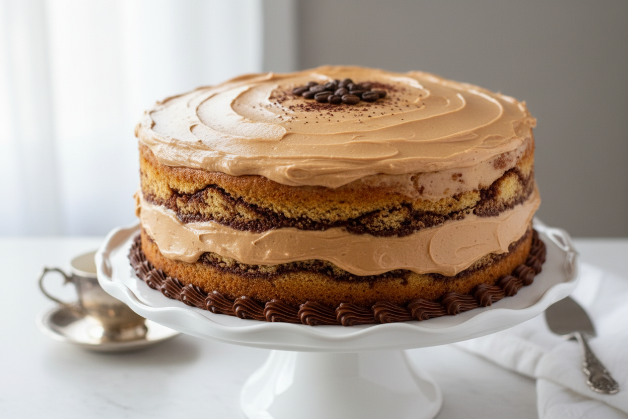 2.5 LBS ka simple aur shandaar Coffee Classic Cake! Iska zaiqa rich coffee ka hota hai aur iski frosting smooth aur creamy hoti hai. Yeh cake un logon ke liye perfect hai jo tez aur traditional coffee flavor pasand karte hain.

🎁 Includes:

2.5 LBS (Approx. 1.1 kg) of classic, moist coffee cake
Smooth coffee-flavored frosting
Free custom message piping
From Delizia Bakers Karachi

☕ Perfect For:

Tea Parties, Coffee Breaks, Adult Birthdays, ya jab aapko traditional aur mazedaar coffee cake chahiye ho