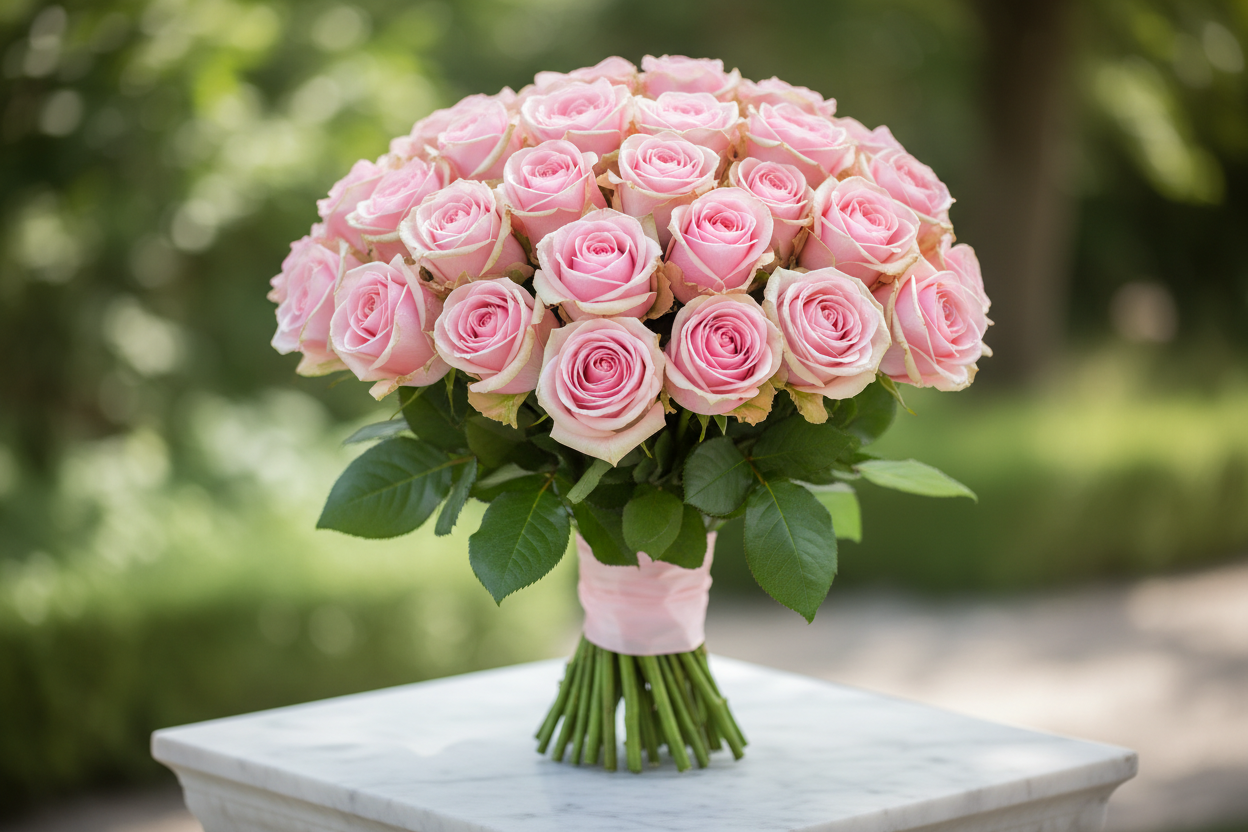 🌸 2 DOZEN PINK ROSES