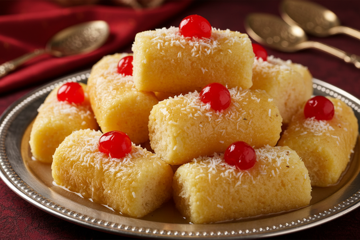 ✨ 2 KG ka Spongy, Juicy, aur Delicate Sweet Treat! Yeh Cham Cham (ya Chum Chum) ka selection Best Vendors ki taraf se curated kiya gaya hai. Cham Cham ek mashhoor Bengali sweet hai, jo Rasgulla ki tarah chenna (freshly curdled milk solids) se banaya jata hai. Iske cylindrical ya oval-shaped pieces ko light sugar syrup mein ubaal kar soft aur spongy banaya jata hai. Aksar iske center mein khoya (mawa) ya cream ki stuffing hoti hai aur upar se coconut shavings ya cherry se garnish kiya jata hai. Soft, juicy, 