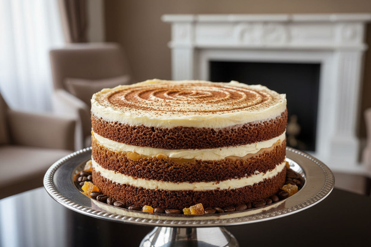 ✨ 2 LBS ka Aromatic Coffee House Treat! Yeh Serena Hotel (Islamabad/Pindi) ka premium Cappuccino Coffee Cake है. Moist, coffee-infused sponge layers, jise rich, creamy cappuccino-flavored frosting aur light dusting of cocoa ya cinnamon se finish kiya gaya hai. Iska flavor profile classic cappuccino ki tarah rich coffee, creamy milk, aur ek subtle sweetness ka perfect blend hota hai. Soft, aromatic, sophisticated, aur coffee enthusiasts ke liye ideal!



⚠️ Delivery Note



This product is available for deli