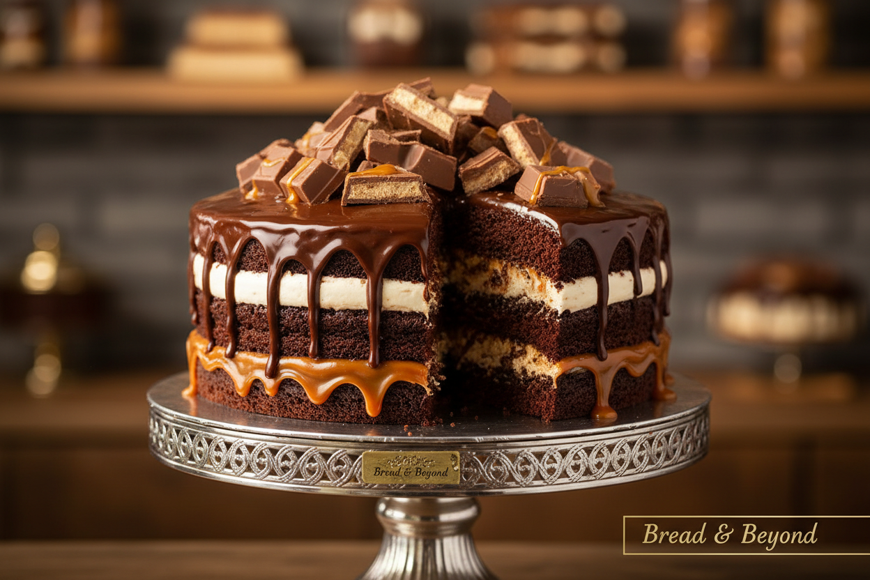 💥 2 LBS ka Caramel Nougat Chocolate Hit! Yeh Bread and Beyond ka indulgent Mars Cake hai. Moist chocolate sponge layers, jise rich chocolate ganache, creamy nougat, aur gooey caramel (Mars bar ke signature elements) ki generous filing se layered kiya gaya hai. Upar se Mars bar ke chunks se garnish kiya jata hai. Soft, chocolatey, indulgent, aur har chocolate enthusiast ke liye ek delicious treat!

⚠️ Delivery Note

This product is available for delivery in Lahore only.

From Bread and Beyond Lahore
