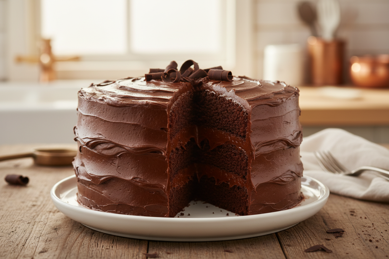 2 LBS ka classic aur fudgy Chocolate Fudge Cake! Rich chocolate aur fudge ki gehri mithaas. Yeh satisfying aur traditional chocolate cake hai.

🎁 Includes:

2 LBS (Approx. 0.9 kg) of classic, moist chocolate fudge cake
Rich, traditional chocolate flavor
Free custom message piping
From United King Bakery Karachi

🍫 Perfect For:

Small Birthdays, Casual Treats, Fudge Cravings, ya jab aapko rich aur comforting chocolate cake chahiye ho.