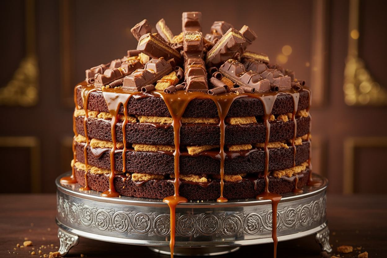 💥 2 LBS ka Crunchy Caramel Chocolate Blast! Yeh Bread and Beyond ka special Twix Cake hai. Moist chocolate sponge layers, jise rich chocolate ganache, creamy caramel sauce, aur crunchy biscuit/Twix pieces ki generous filling se layered kiya gaya hai. Upar se Twix bars ke chunks se garnish kiya jata hai. Crunchy, soft, indulgent, aur har chocolate aur caramel lover ke liye dream treat!

⚠️ Delivery Note

This product is available for delivery in Lahore only.

From Bread and Beyond Lahore
