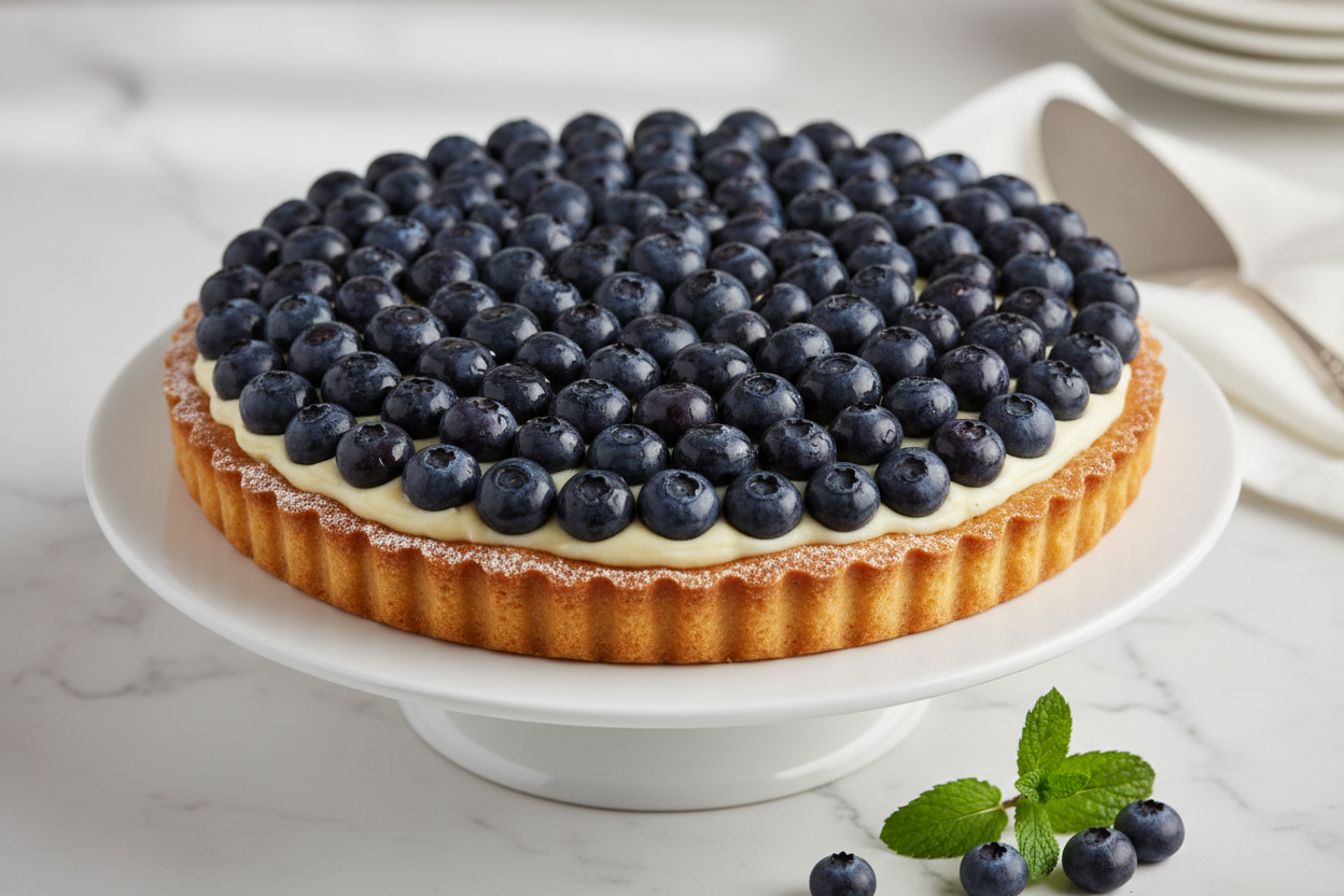 ✨ 2 LBS ka Fruity aur Elegant Tart Hybrid! Yeh Serena Hotel (Faisalabad) ka special Blueberry Tart Cake hai. Yeh traditional cake aur fruit tart ka ek sophisticated fusion ho sakta hai. Isme aksar buttery shortbread ya sponge base ke upar rich cream cheese/pastry cream filling aur fresh/preserved blueberries ki generous topping hoti hai, jise ek glossy glaze se finish kiya jata hai. Soft base, creamy filling, aur zesty berry flavor ka perfect balance!



⚠️ Delivery Note



This product is available for del