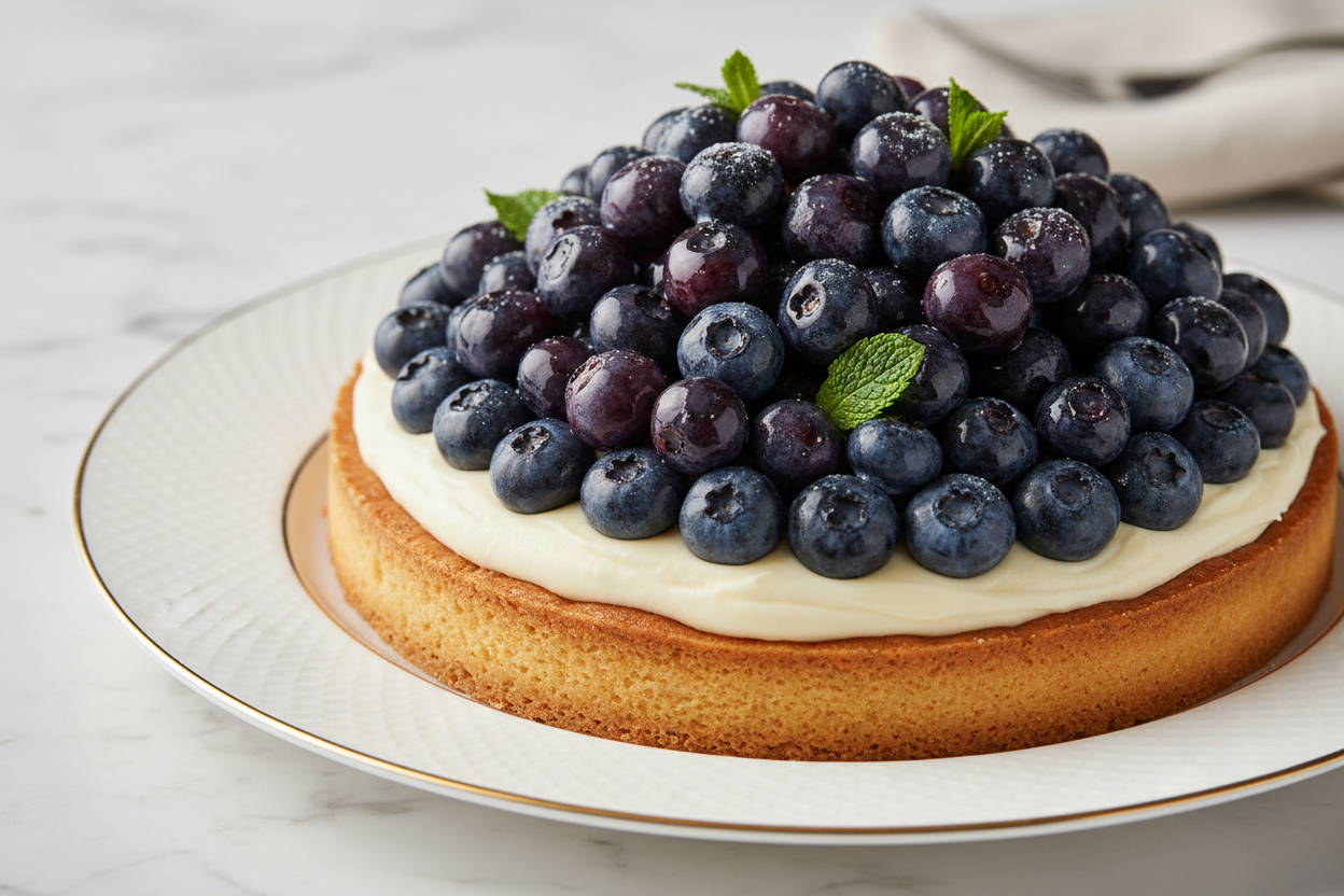 ✨ 2 LBS ka Fruity aur Elegant Tart Hybrid! Yeh Serena Hotel (Islamabad/Pindi) ka special Blueberry Tart Cake hai. Yeh traditional cake aur fruit tart ka ek sophisticated fusion ho sakta hai. Isme aksar buttery shortbread ya sponge base ke upar rich cream cheese/pastry cream filling aur fresh/preserved blueberries ki generous topping hoti hai, jise ek glossy glaze se finish kiya jata hai. Soft base, creamy filling, aur zesty berry flavor ka perfect balance!



⚠️ Delivery Note



This product is available fo