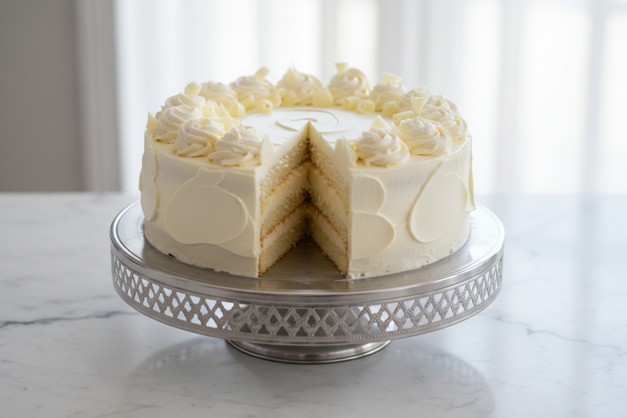 2 LBS ka halka aur creamy Vanilla Mousse Cake! Vanilla aur cream ka nazuk mousse, jo munh mein ghul jata hai. Yeh cake un logon ke liye behtareen hai jinhe halka aur meetha dessert pasand hai.

🎁 Includes:

2 LBS (Approx. 0.9 kg) of light sponge cake with a rich vanilla mousse filling
Silky smooth, melt-in-your-mouth texture
Free custom message piping
From United King Bakery Karachi

☁️ Perfect For:

Elegant Dinners, Light Dessert Choices, Small Celebrations, ya jab aapko soft aur luxurious treat chahiye