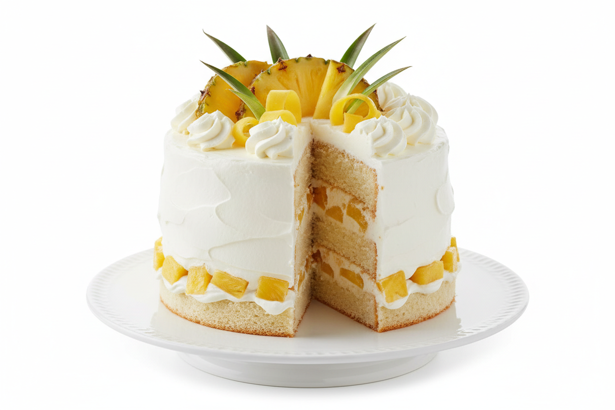 ✨ 2 LBS ka Light aur Refreshing Tropical Delight! Yeh Serena Hotel (Islamabad/Pindi) ka classic Pineapple Cake है. Isme light, fluffy sponge layers ko sweet whipped cream aur zesty pineapple chunks ya crushed pineapple filling ki generous layers se stack kiya gaya hai. Iska light, sweet, aur tangy flavour ise bahut refreshing banata hai. Soft, moist, fruity, aur har choti gathering ke liye ek timeless favorite!



⚠️ Delivery Note



This product is available for delivery in Islamabad / Rawalpindi (ISB/PIND