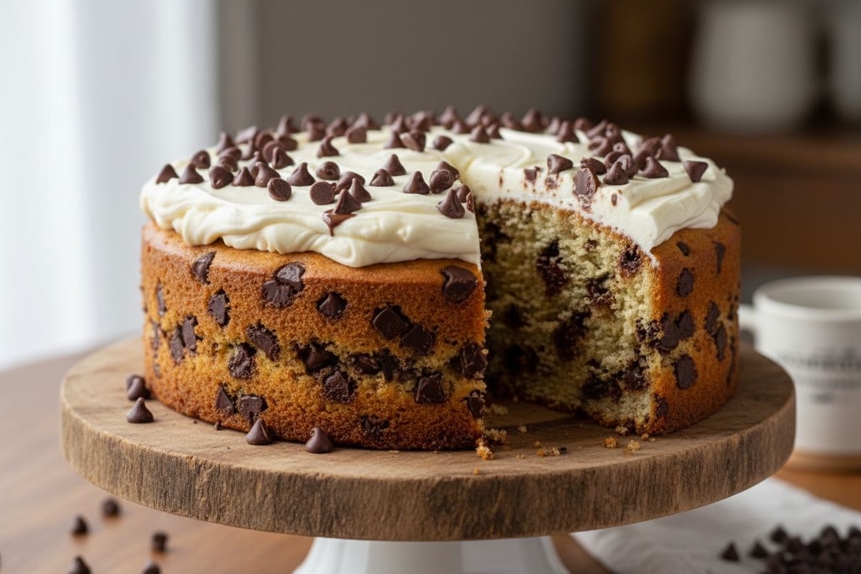 2 LBS ka mazedaar aur simple Chocolate Chip Cake! Iska zaiqa halka, sweet, aur chocolate chips ke crunchy tukron se bhara hota hai. Yeh ek comforting aur hamesha pasand kiya jane wala dessert hai.

🎁 Includes:

2 LBS (Approx. 0.9 kg) of cake with a mild chocolate/vanilla base
Generously filled with high-quality chocolate chips
Free custom message piping
From United King Bakery Karachi

🍪 Perfect For:

Casual Gatherings, Kids' Treats, Coffee Time, ya jab aapko simple aur satisfying chocolate dessert chah