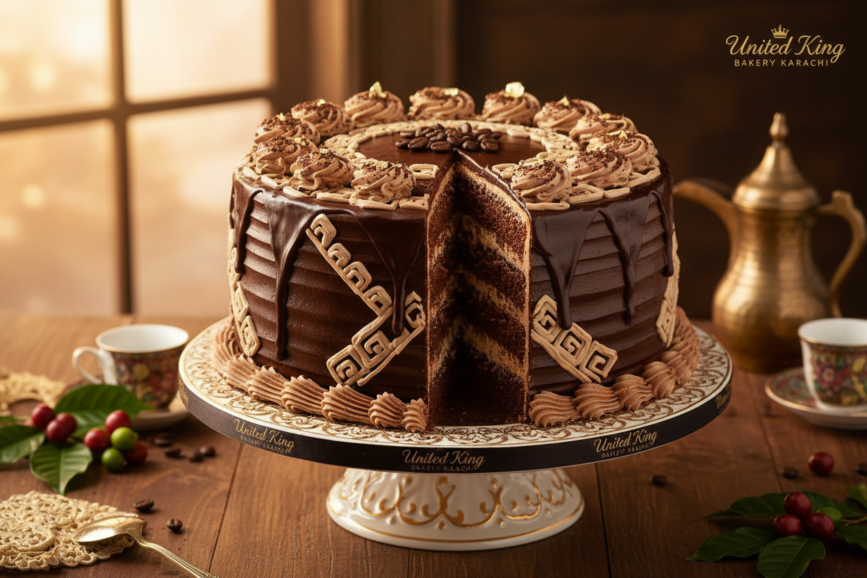 2 LBS ka nayaab Hyderabadi Coffee Cake! Coffee ka zaiqa, lekin desi (Indian/Pakistani) style ka twist. Rich, aromatic, aur satisfying coffee cake.

🎁 Includes:

2 LBS (Approx. 0.9 kg) of cake with a distinct, rich coffee flavor
Inspired by Hyderabadi coffee style
Free custom message piping
From United King Bakery Karachi



👑 Perfect For:

Tea Time, Coffee Aficionados, Adult Birthdays, ya jab aapko naya aur mazedaar coffee cake chahiye ho.