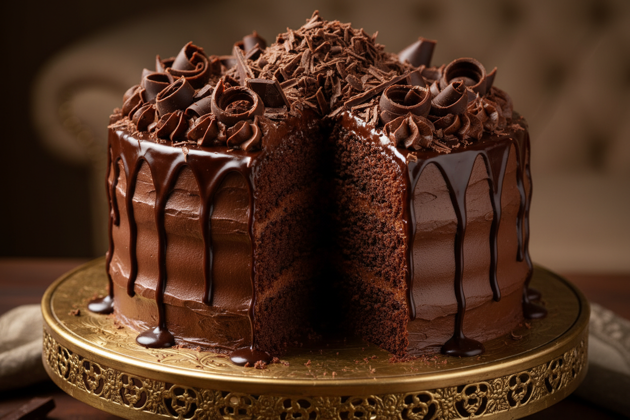 💥 3.5 LBS ka Ultimate Chocolate Challenge! Yeh Masoom's Bakery ka signature Death by Chocolate cake hai, jaisa naam, waisa hi taste—pure chocolate indulgence! Isme moist, dark chocolate sponge layers ko multiple chocolate textures (ganache, frosting, shavings) se loaded kiya gaya hai. Full-size, rich, moist, aur large gatherings ke liye ultimate chocolate blast!

⚠️ Delivery Note

This product is available for delivery in Lahore only.
From Masoom Bakers Lahore
