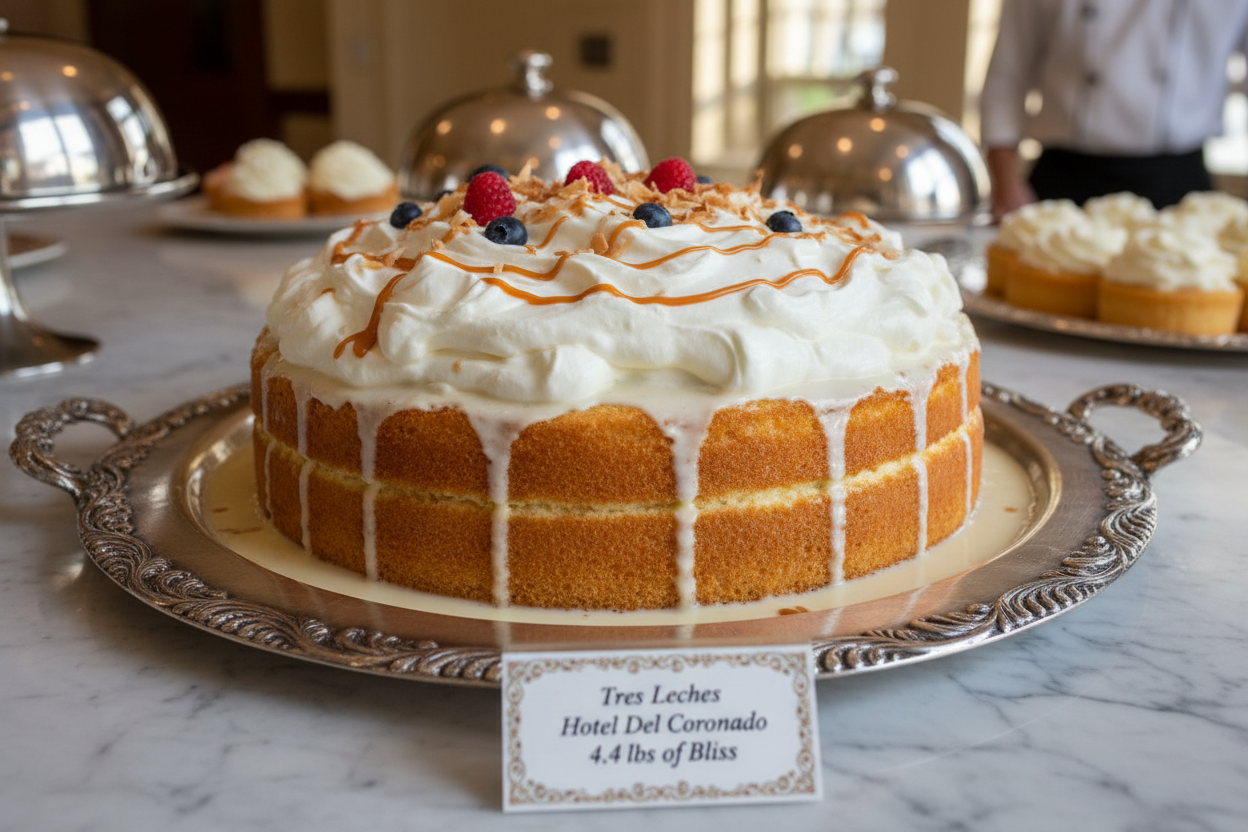 ✨ 4.4 LBS ka Creamy Mexican Indulgence! Yeh Ramada Hotel ka special Three Milk Cake (Tres Leches) hai. Isme soft vanilla sponge cake ko teen tarah ke doodh (evaporated milk, condensed milk, aur heavy cream) ke sweet mixture mein soak kiya jata hai. Upar se light whipped cream ki topping hoti hai. Full-size, creamy, super-moist, aur large gatherings ke liye ek light aur decadent treat!

⚠️ Delivery Note

This product is available for delivery in Lahore only.

From Ramada Hotel Lahore
