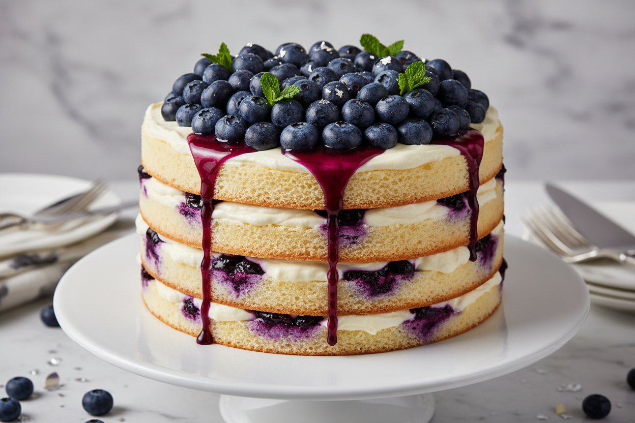 ✨ 4 LBS ka Grand, Light, aur Fruity Blueberry Delight! Yeh Serena Hotel (Islamabad/Pindi) ka premium Blueberry Cake है. Isme soft, moist sponge layers ko sweet cream frosting aur rich blueberry filling ya compote ki generous layers se stack kiya gaya hai. Upar se fresh blueberries aur light glaze se beautifully garnish kiya jata hai. Soft, moist, fruity, aur har bade celebration ke liye ek elegant aur satisfying treat!



⚠️ Delivery Note



This product is available for delivery in Islamabad / Rawalpindi (