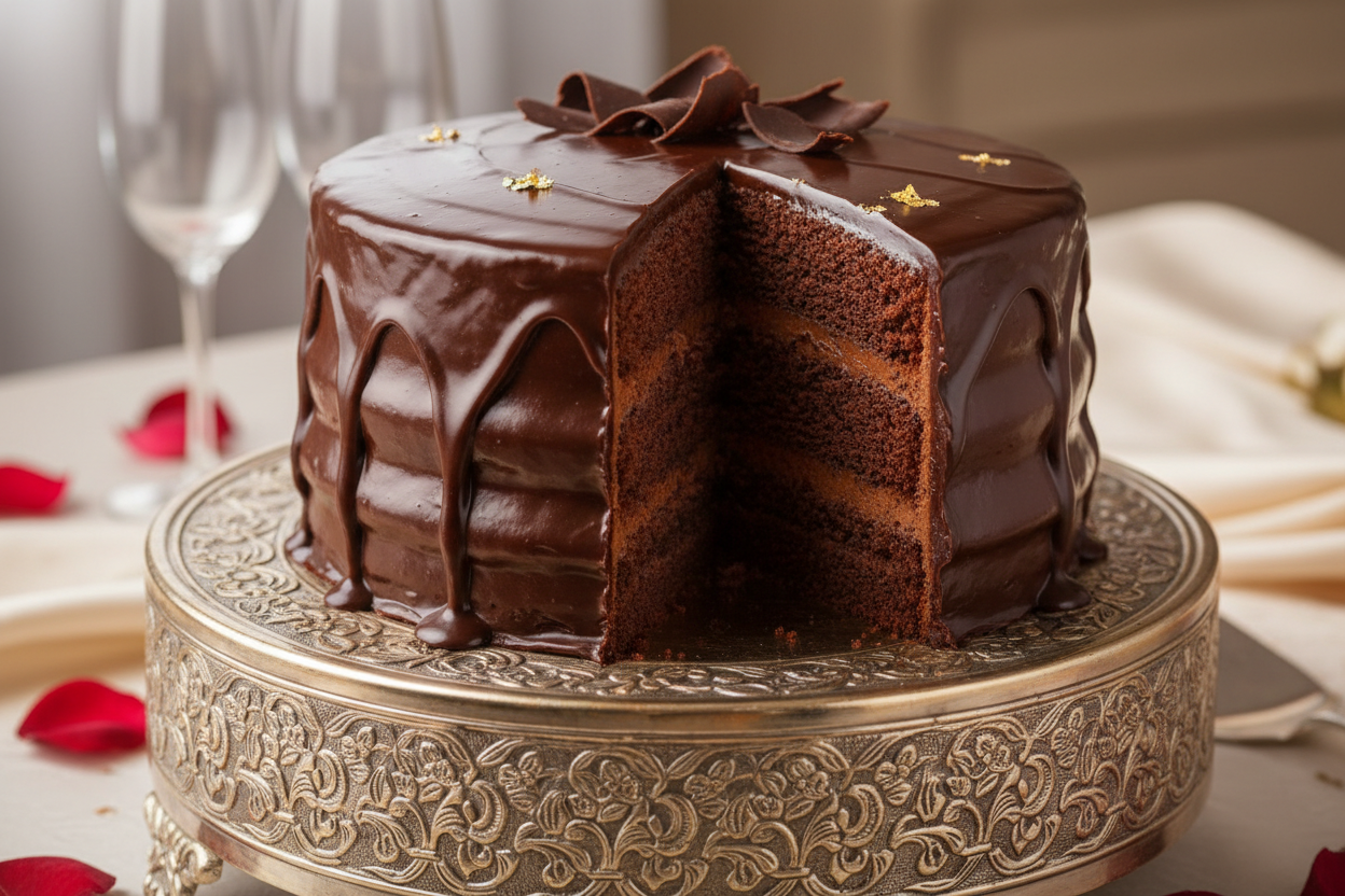 👑 4 LBS ka Rich, Decadent Chocolate Indulgence! Yeh Serena Hotel (Islamabad/Pindi) ka premium Chocolate Truffle Cake है.1 Isme dense, moist chocolate sponge layers ko luxurious, silky smooth chocolate truffle ganache की generous aur thick layers से stack किया जाता है. Truffle ganache ise ek intense, velvety finish deta hai. Rich, soft, intensely chocolatey, aur har bade celebration ke liye ek truly luxurious treat!





⚠️ Delivery Note



This product is available for delivery in Islamabad / Rawalpindi (I