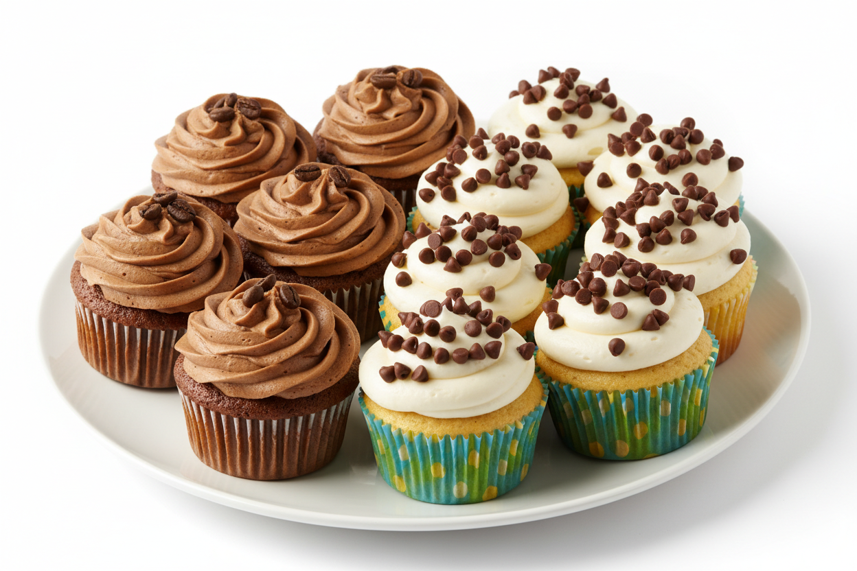 6 Coffee aur 6 Chocolate Chip Cup Cakes ka perfect combo! Total 12 cup cakes ka yeh set variety aur convenience ke liye ideal hai. Coffee lovers aur chocolate chip fans dono ke liye maza.

🎁 Includes:

6 individual Coffee Cup Cakes
6 individual Chocolate Chip Cup Cakes
Assortment of two popular flavors
From United King Bakery Karachi

🧁 Perfect For:

Office Parties, Mixed Gatherings, Tea Time, ya jab aapko do classic flavors ka mix chahiye ho.