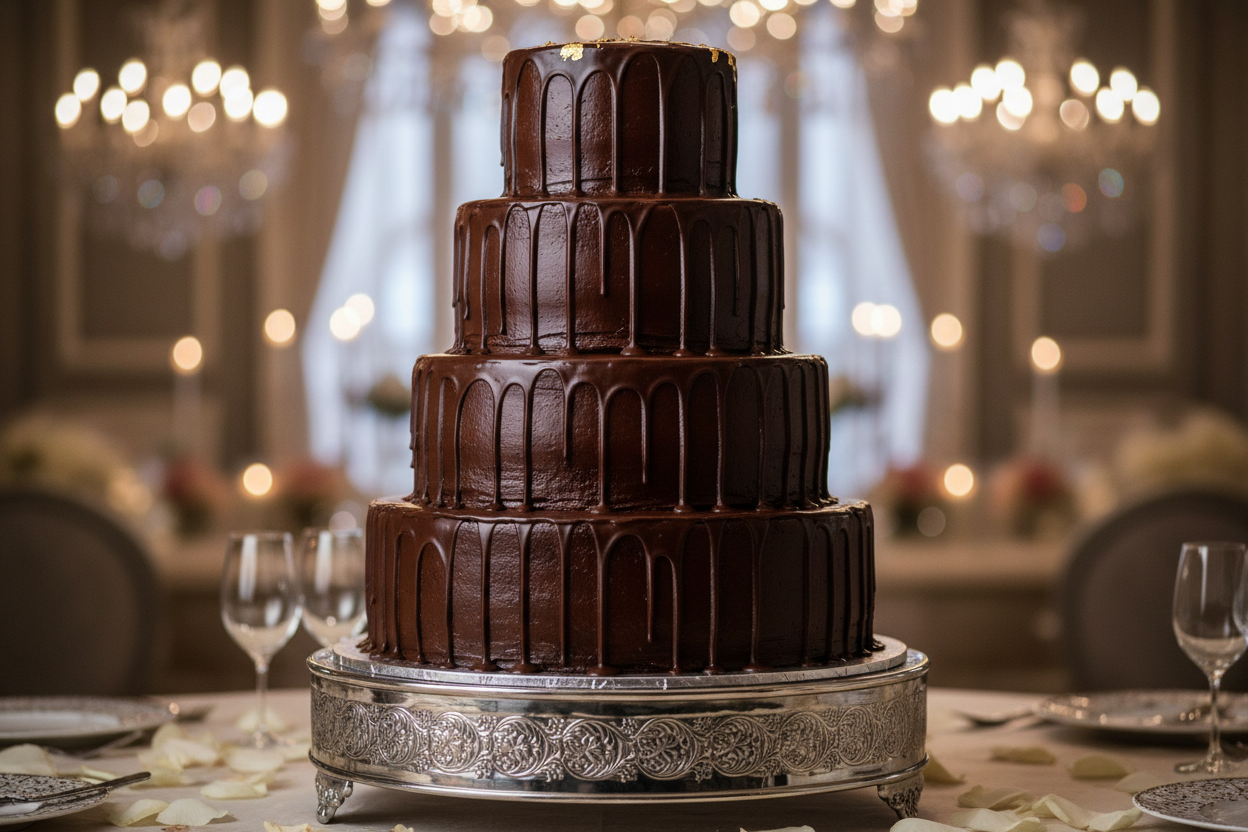 8 LBS ka massive aur shahi Fudge Cake! Chocolate ki gehri aur thick fudge richness isko ultimate indulgence bana deti hai. Itna bada cake bari shadiyon, daawat-e-aam, aur sabse bade jashnon ke liye perfect hai.

🎁 Includes:

8 LBS (Approx. 3.6 kg) of extra-large, intensely rich Fudge Cake
Dense, moist sponge and thick fudge frosting
Commanding size for a grand event
Free custom message piping
From Ideal Bakery Karachi
