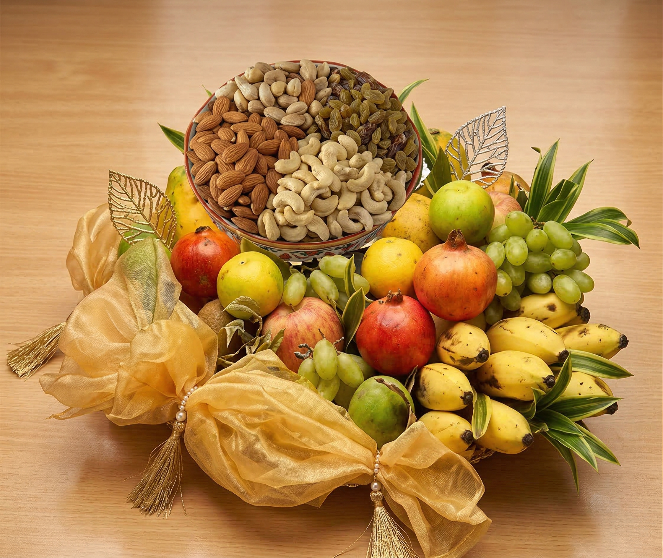 Premium Healthy Mix – 7 KG Fresh Fruits & 1 KG Dry Fruit Box