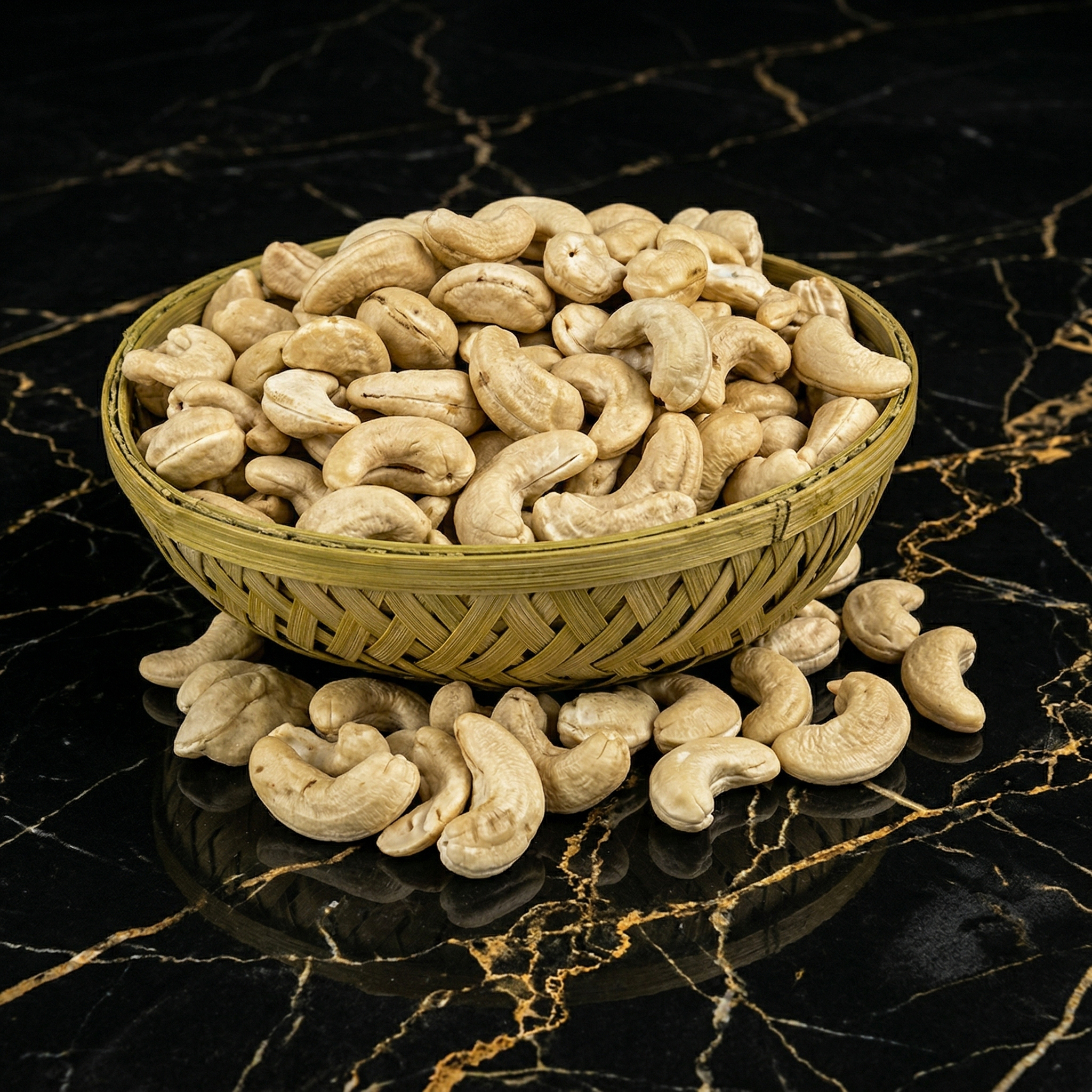 Premium Roasted Kaju (Cashew) Basket – 1 KG Selection