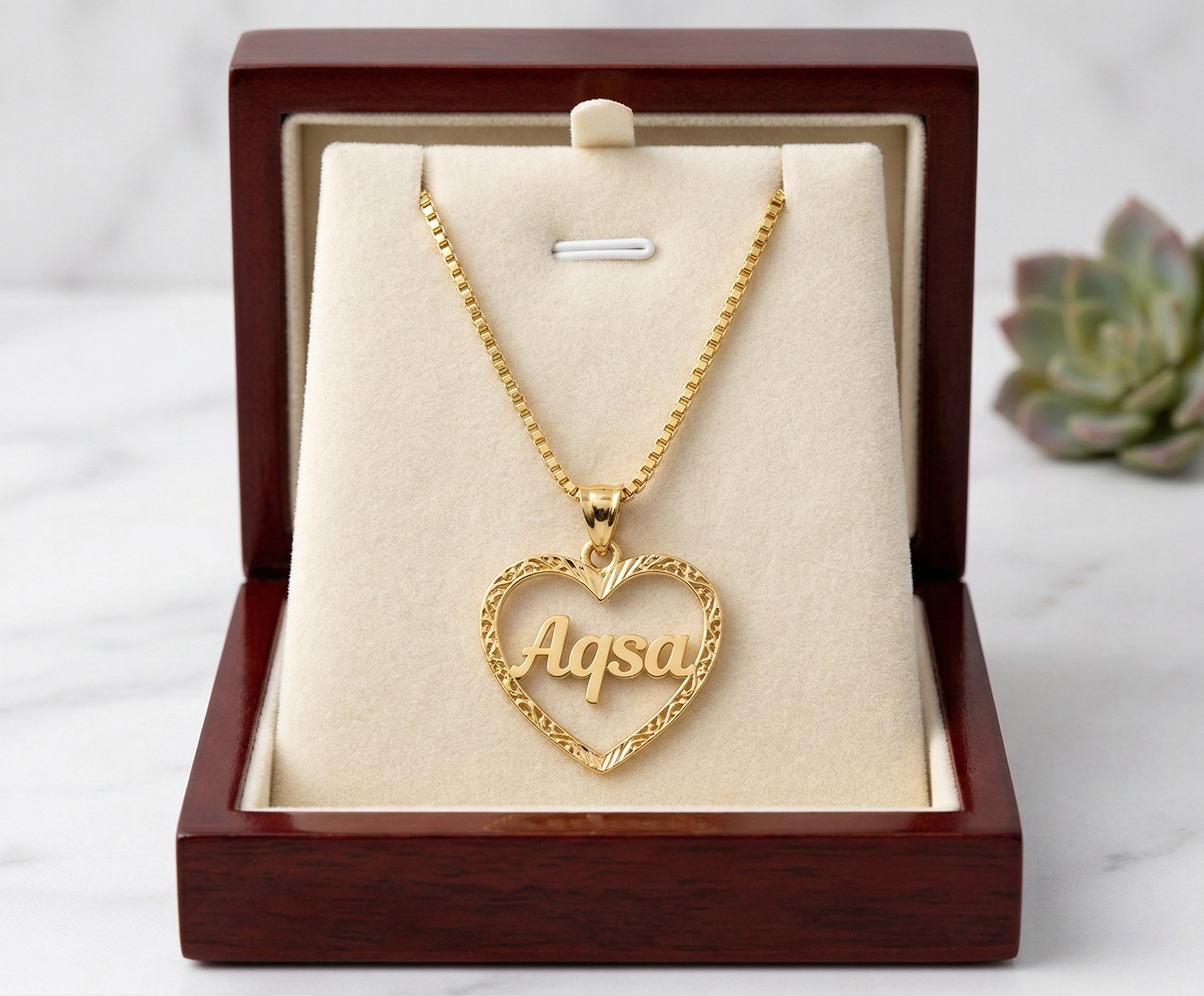 Personalized Gold Plated Heart Locket