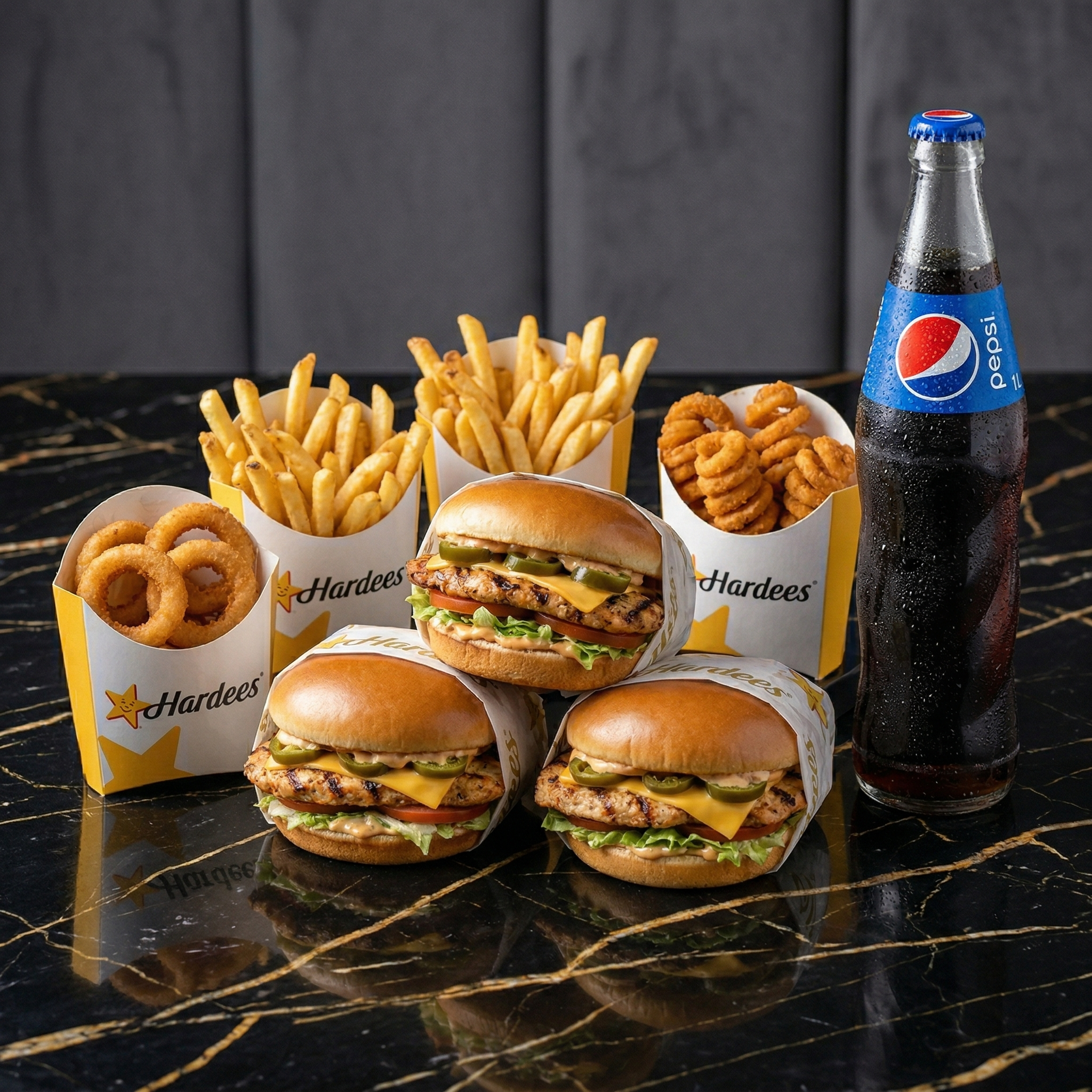 Hardee’s Jalapeño Chicken Feast – Burgers, Curls & Onion Rings