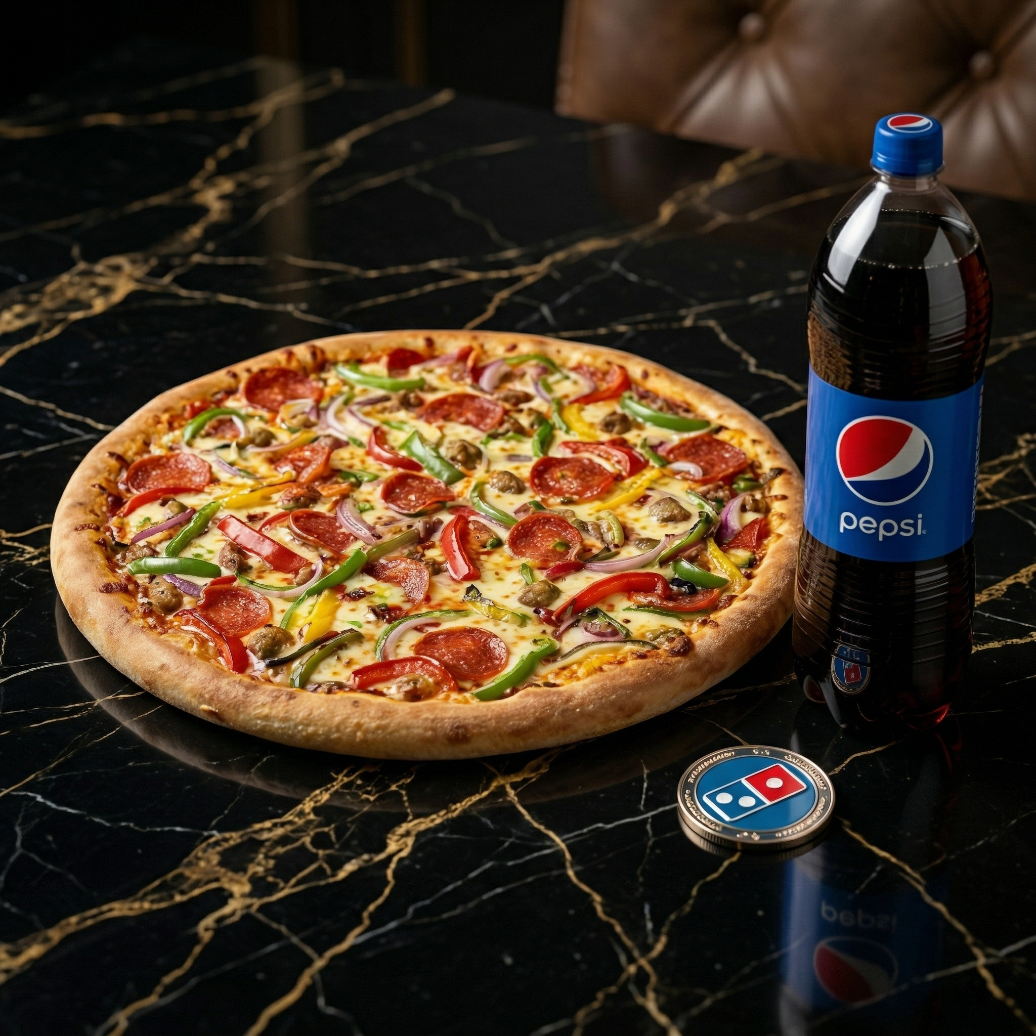 The Domino’s Family Feast – Large Pizza & 1.5L Pepsi