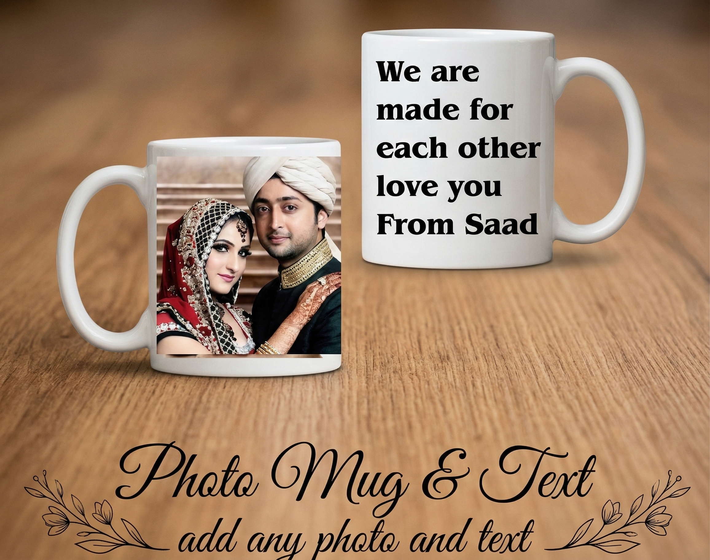 Personalized Picture Mug (Photo & Message)