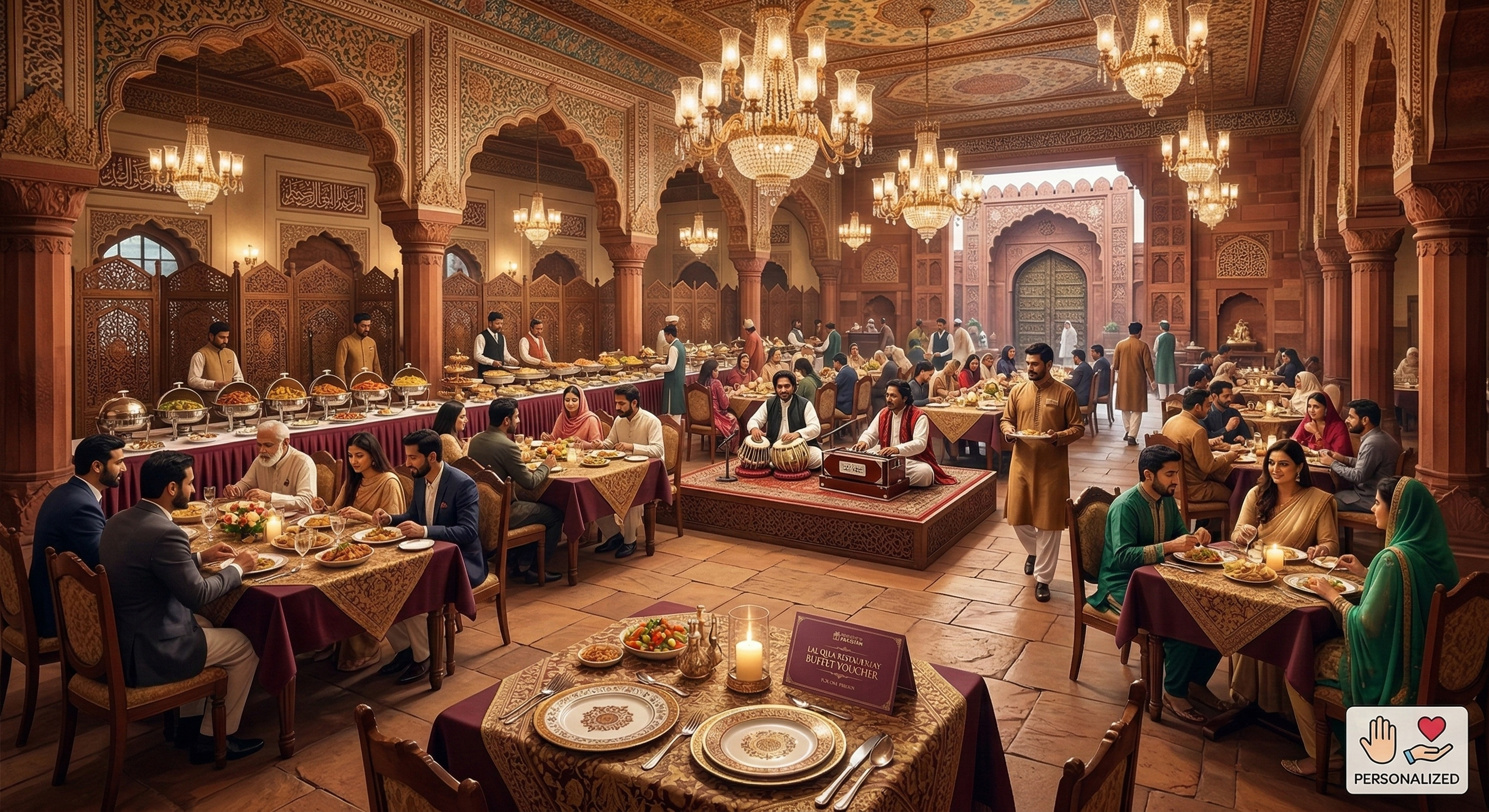 Lal Qila Restaurant Buffet Voucher (One Person)