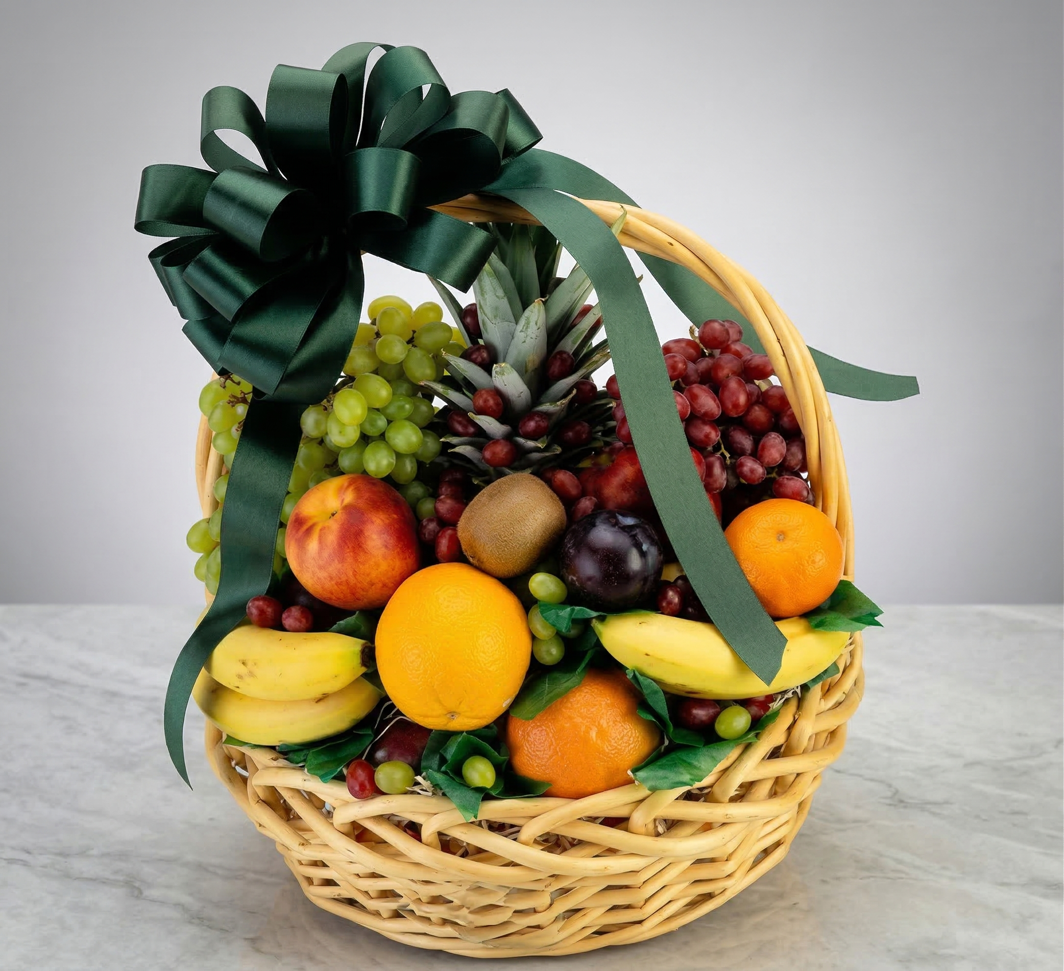 Premium Fresh Fruit Cane Basket – 4 to 5 KG Hand-Picked Selection
