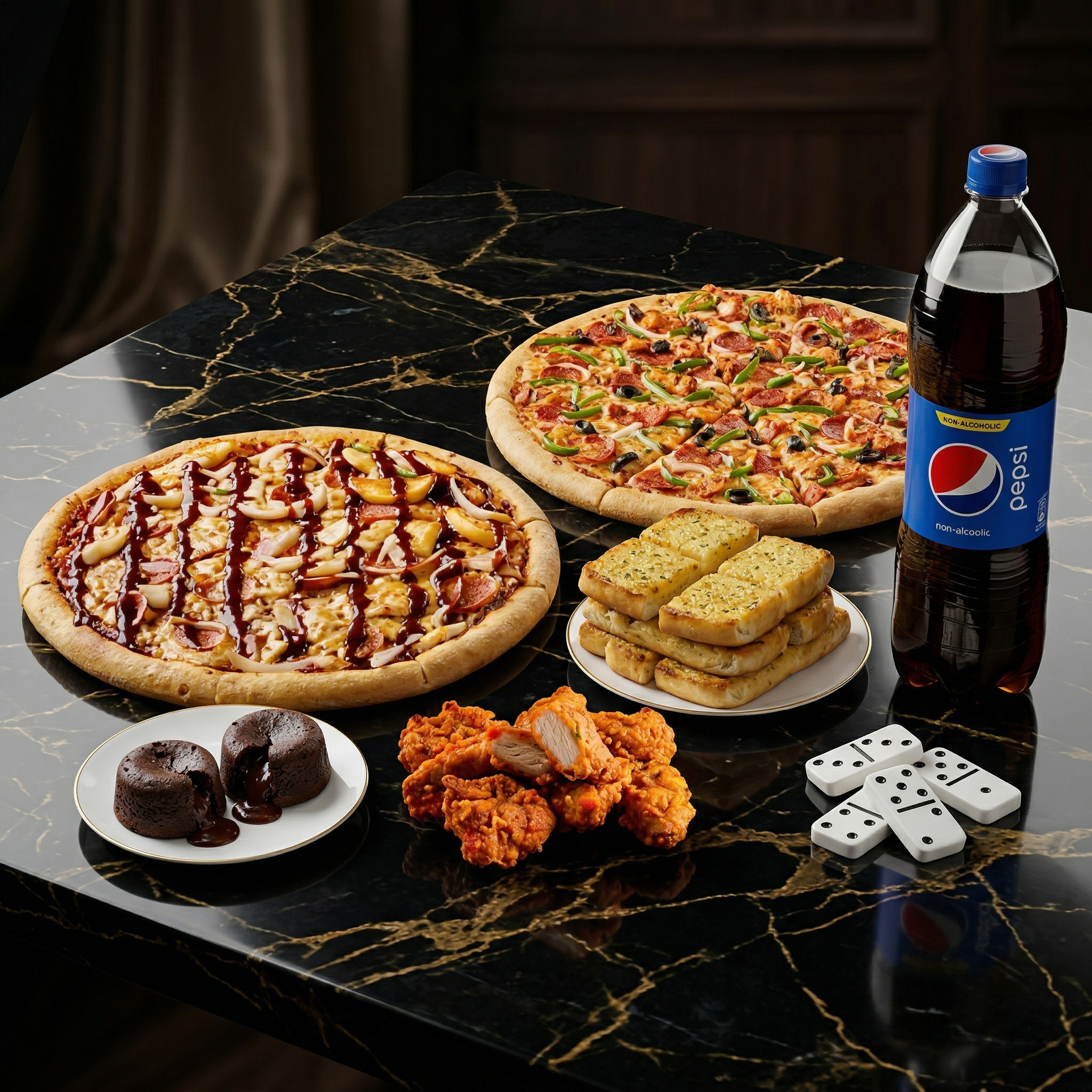 The Domino’s Ultimate Party Feast – 2 Large Pizzas, Sides & Dessert