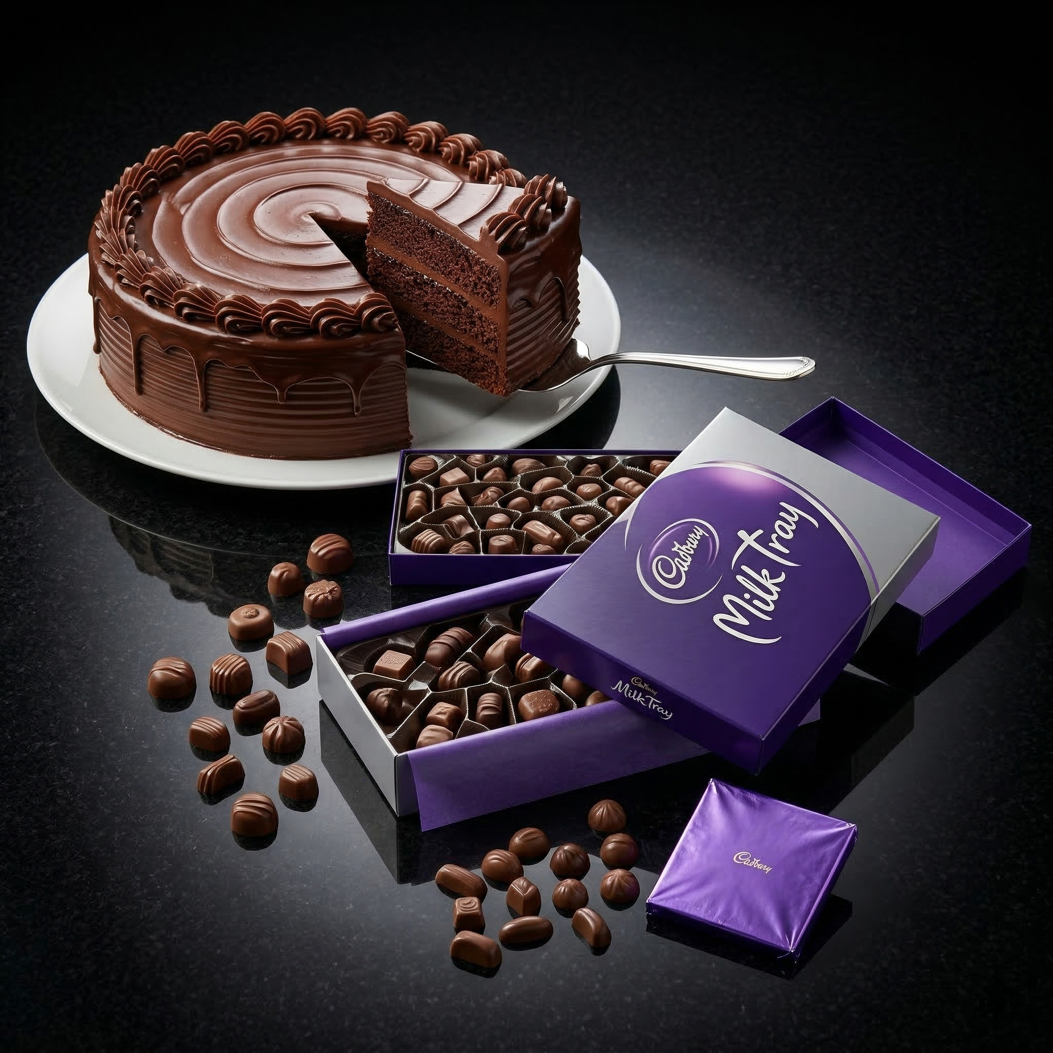 Premium Sweet Indulgence – 2.2 Lbs 5-Star Hotel Cake & Dairy Milk Box