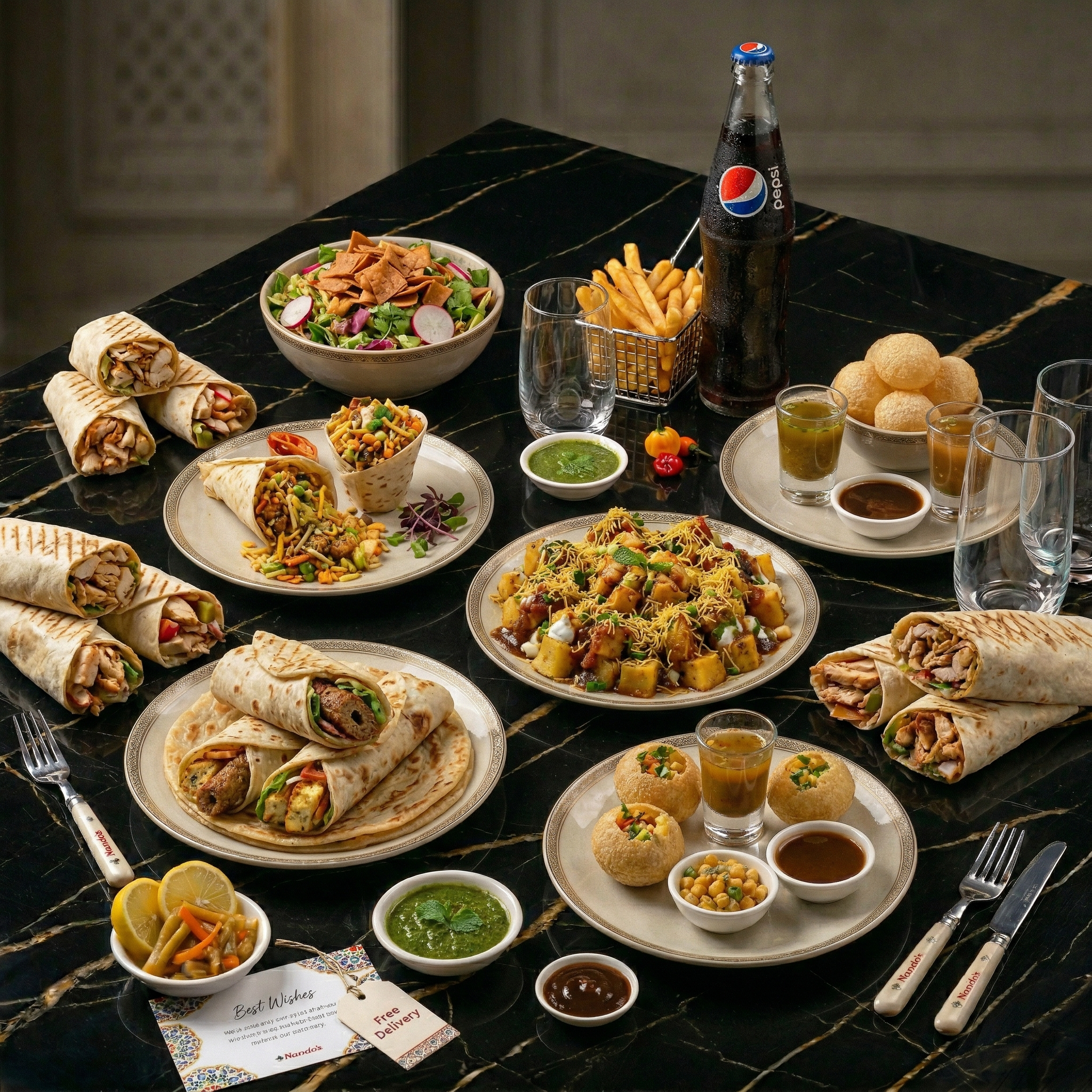 Street Food Carnival – Kebab Rolls, Chaat & Pani Puri Party