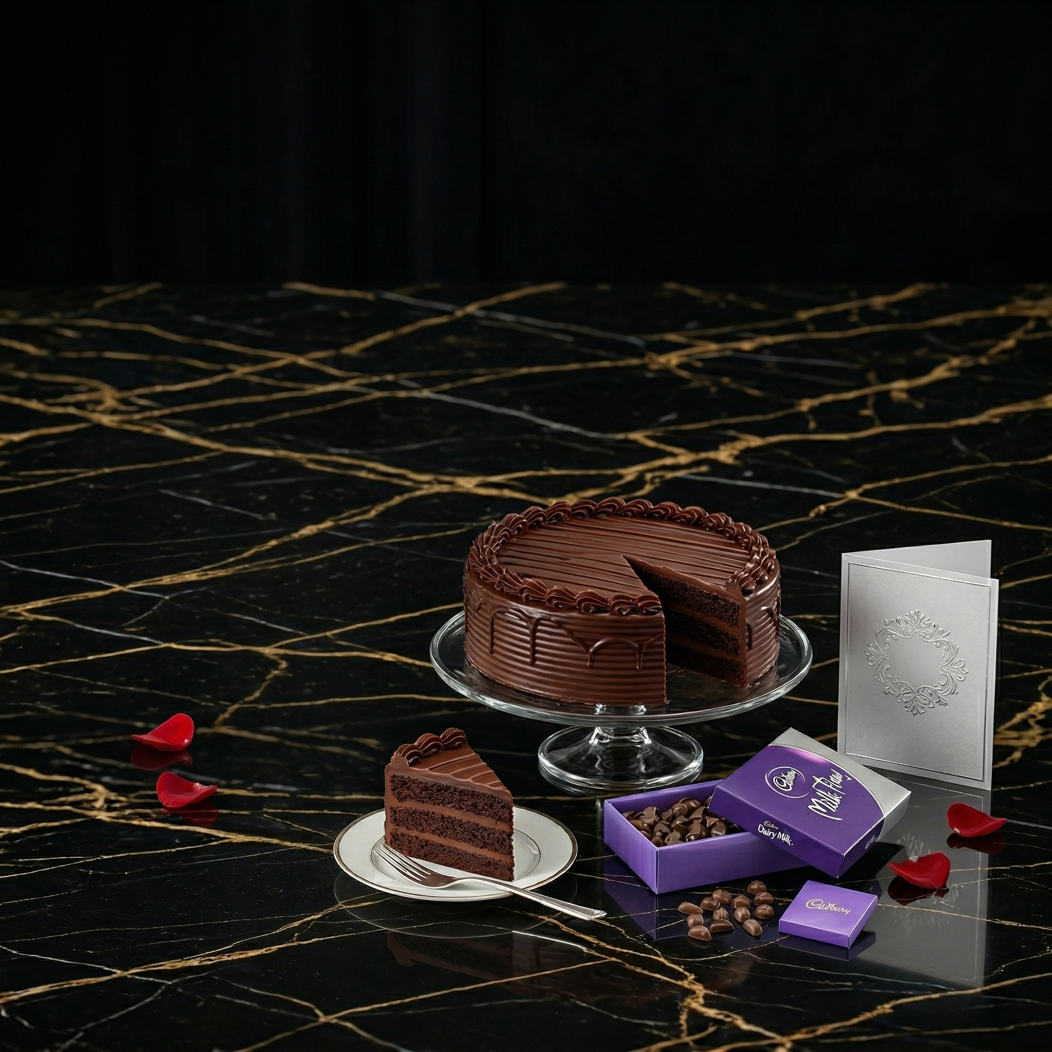 The Premium Sweet Harmony – 5-Star Hotel Cake & Dairy Milk Box