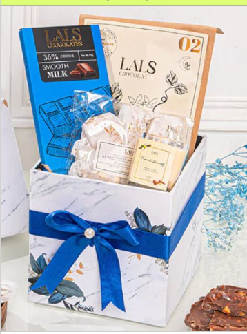 Lals Luxury Keepsake Marble Hamper – Premium Belgian Chocolate Gift