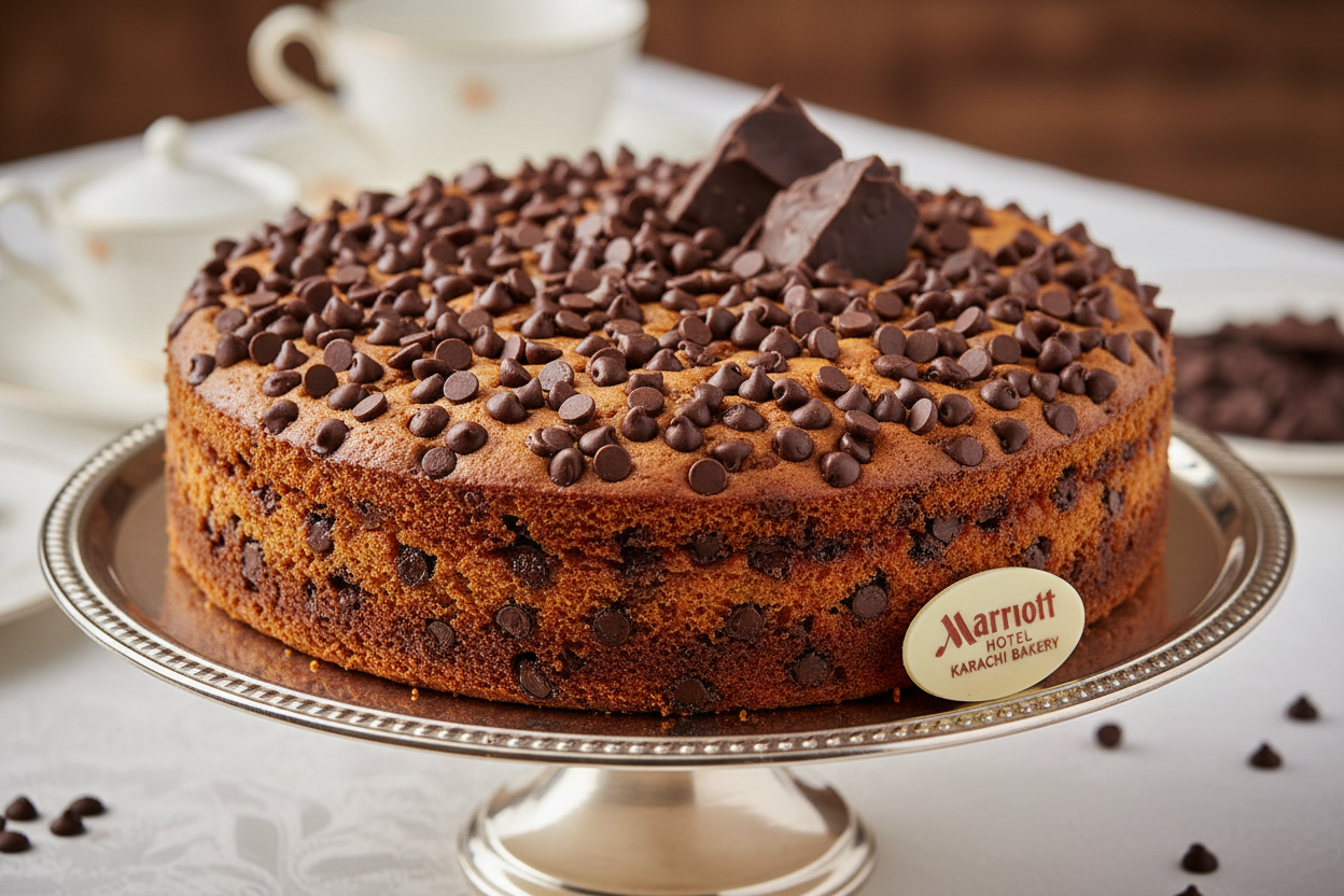 Chocolate Chips ke bharpoor zaiqe aur crunch se bana hua 2.2 LBS ka comforting cake! Har bite mein chocolate chips ki mithaas aur moist sponge ka maza. Yeh ek simple lekin irresistible cake hai, jo har umar ke logon ko khush karta hai.

🎁 Includes:

2.2 LBS (Approx. 1 kg) of freshly baked cake
Abundantly flavored and decorated with high-quality chocolate chips
Free custom message piping
From MARRIOTT HOTEL karachi