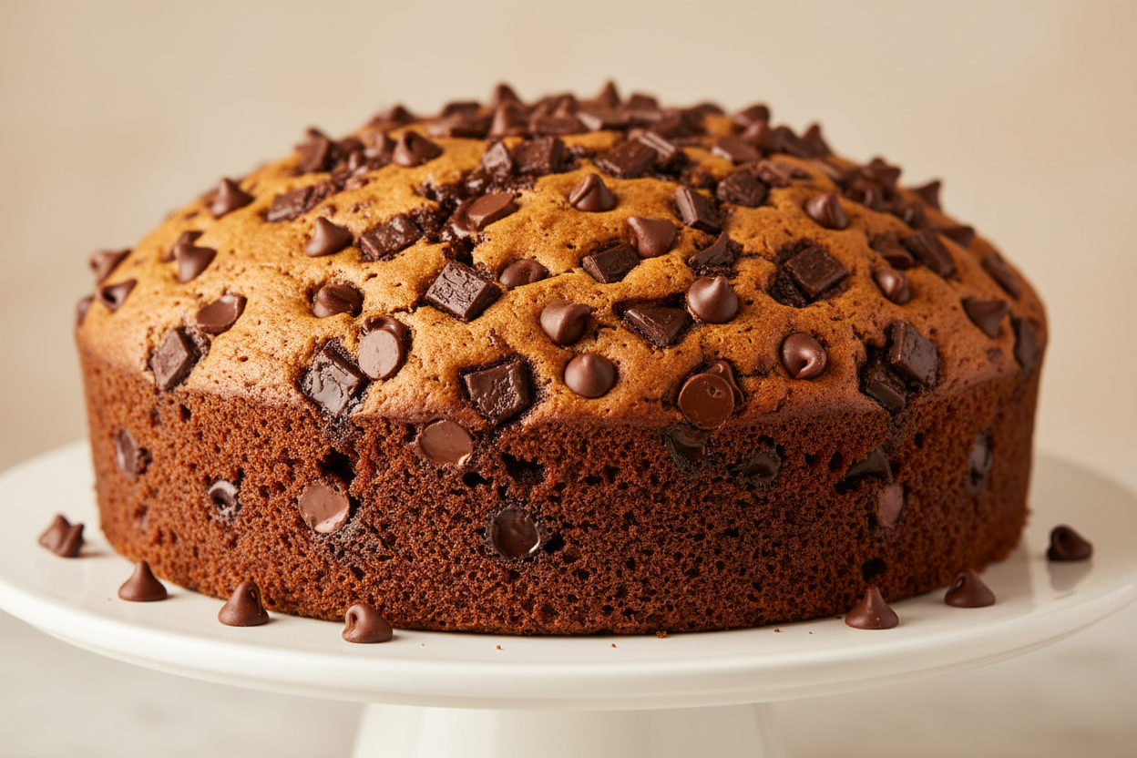 Chocolate Chips ke bharpoor zaiqe se bana hua 2.2 LBS ka sada-bahar cake! Har bite mein gooey chocolate chips aur vanilla ya chocolate base ka maza. Yeh ek simple, comforting, aur delicious cake hai jo har umar ke logon ko pasand aata hai.

🎁 Includes:

2.2 LBS (Approx. 1 kg) of freshly baked cake
Abundantly flavored and decorated with high-quality chocolate chips
Moist sponge (usually vanilla or chocolate base)
Free custom message piping
Free greeting card &amp; delivery

☕ Perfect For:

Office Treats, Sc