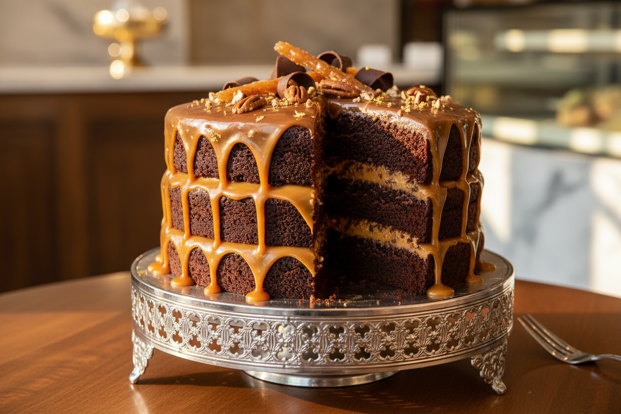 Description



💥 3.5 LBS ka Rich Caramel aur Chocolate Fusion! Yeh Masoom's Bakery ka ultimate indulgent treat hai. Moist, dense chocolate fudge layers ke beech mein sweet aur buttery caramel sauce ki generous filling hoti hai. Upar se thick caramel drizzle aur chocolate ganache. Rich, moist, indulgent, aur har bite mein sweet caramel aur deep chocolate ka mazza!

⚠️ Delivery Note

This product is available for delivery in Lahore only.

🎁 Includes:

From Masoom Bakers Lahore
