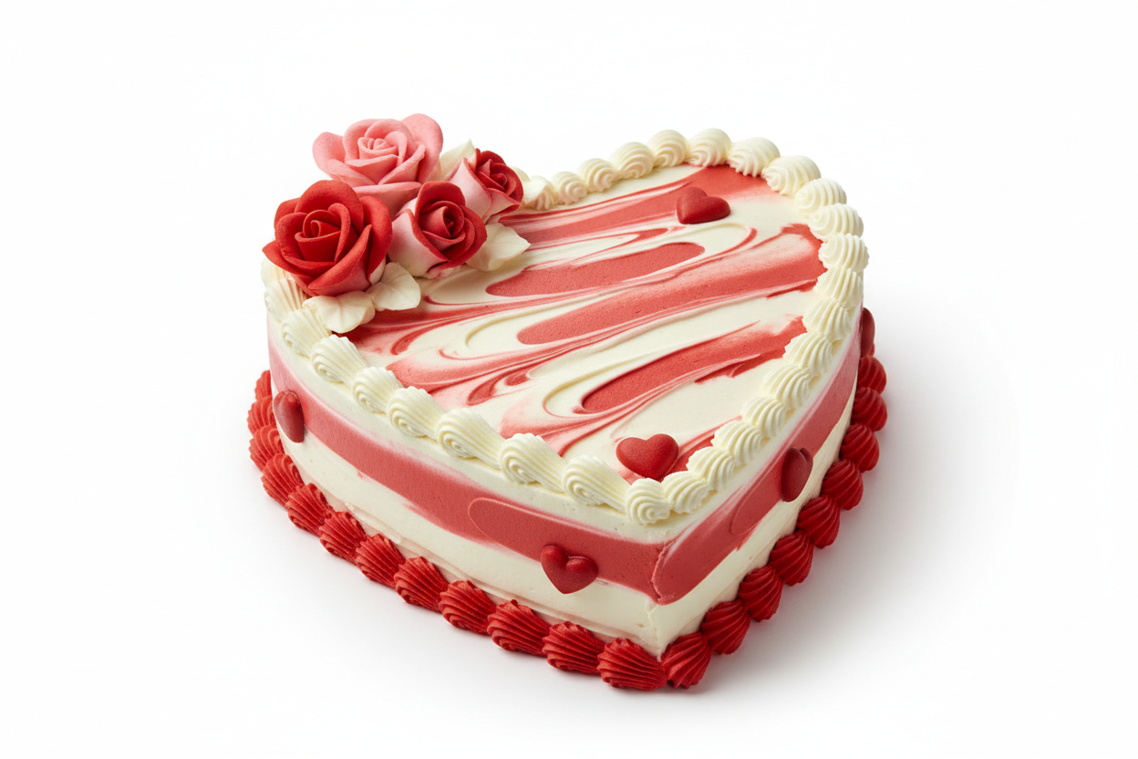 Dil ki shakal mein bana hua 2.2 LBS ka khoobsurat Red Velvet ya Strawberry cake! Apne pyaar aur jazbaat ka izhaar karne ka yeh sabse meetha tareeqa hai. Red color aur heart shape ka yeh combination aapke romantic surprise ko perfect bana dega.

🎁 Includes:

2.2 LBS (Approx. 1 kg) of freshly baked cake
Classic Heart Shape design
Available in Red Velvet or Strawberry flavor
Elegant red/white frosting and decoration
Free custom message piping
Free greeting card &amp; delivery



💖 Perfect For:

Anniversary, 